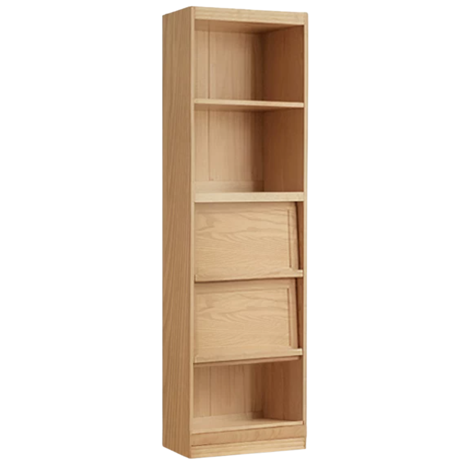 Ash, Oak, Cherry Solid Wood Bookshelf Integrated Wall-Mounted
