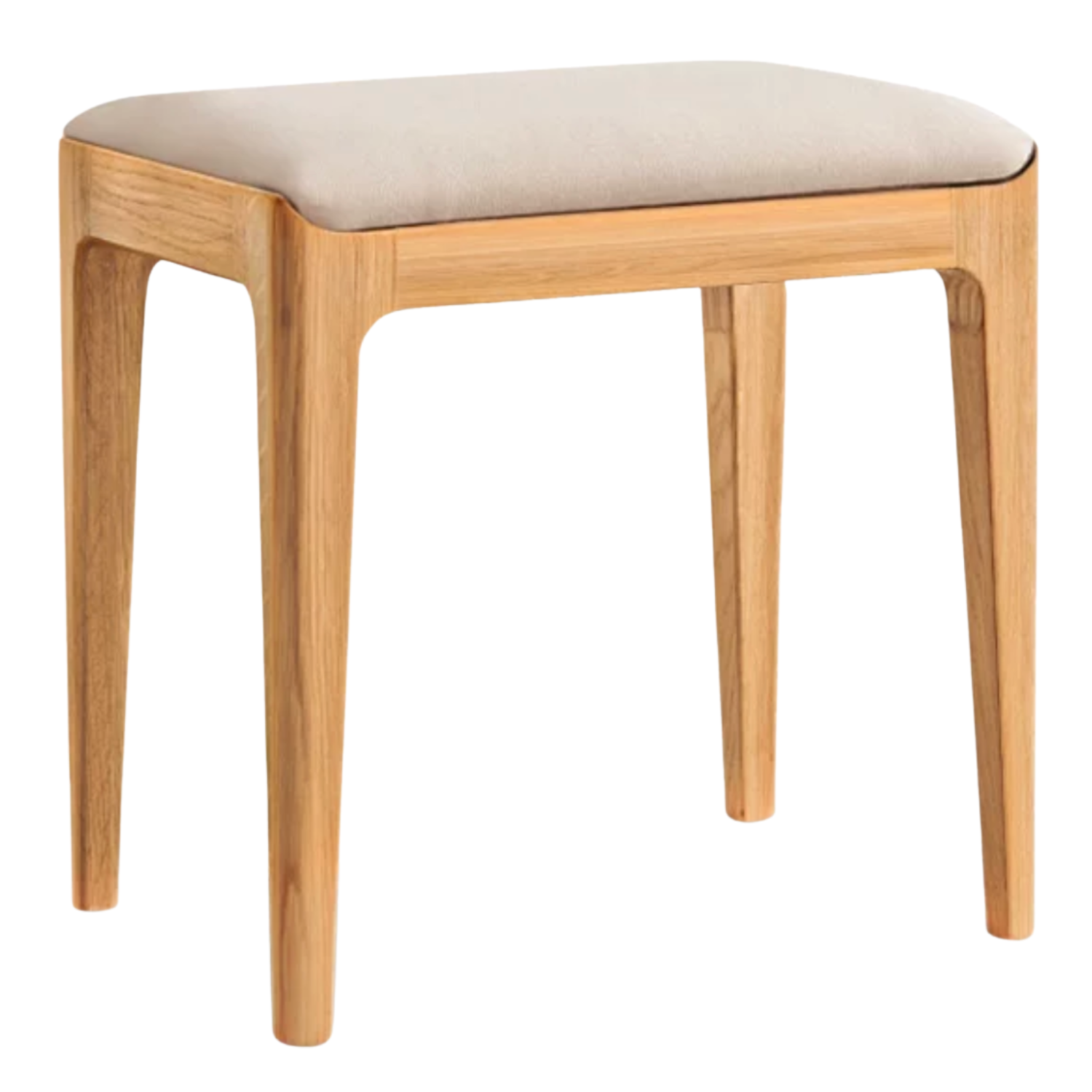 Ash, Oak Solid Wood, Solid RubberWood Makeup Stool