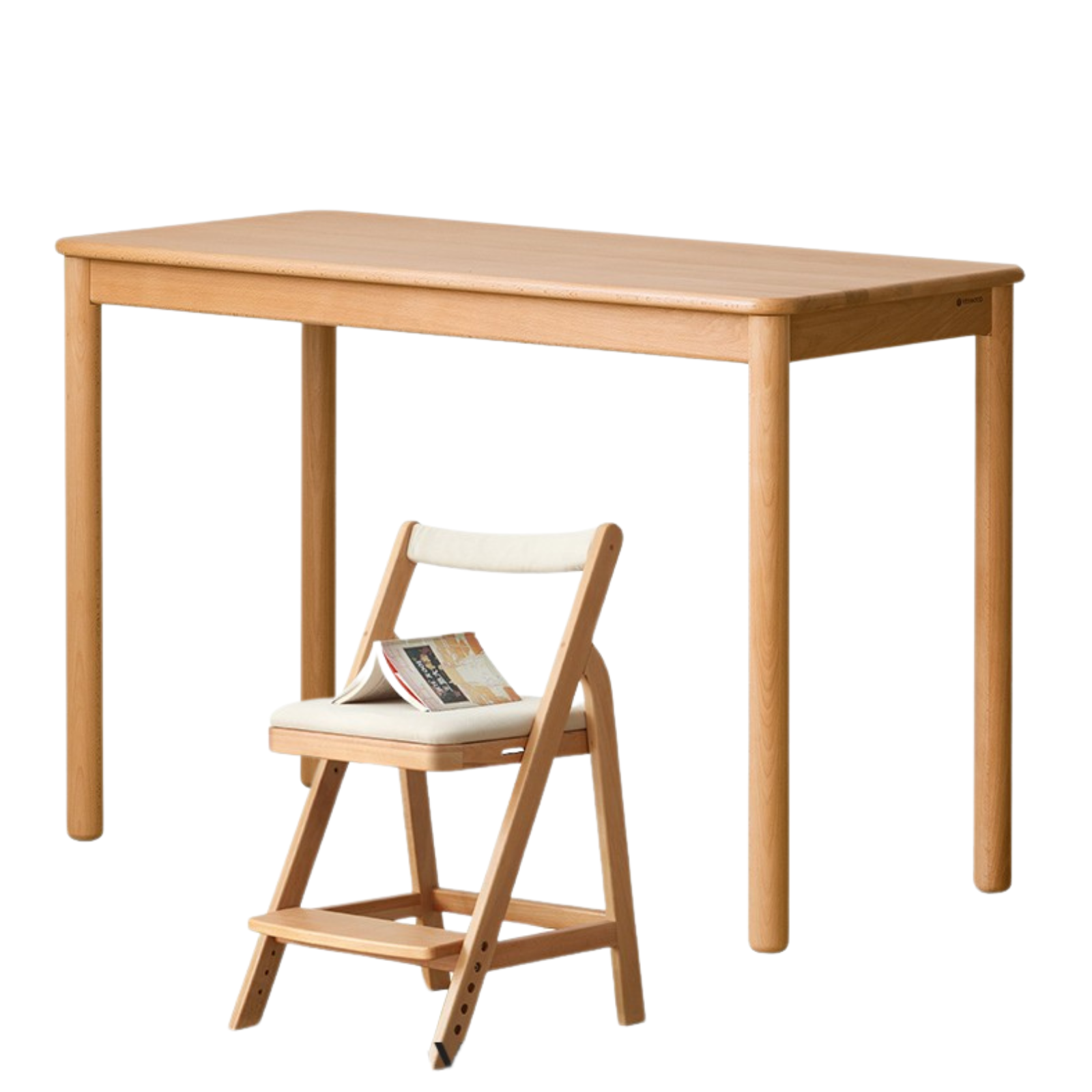 Beech, Oak Solid Wood Children's Writing Desk