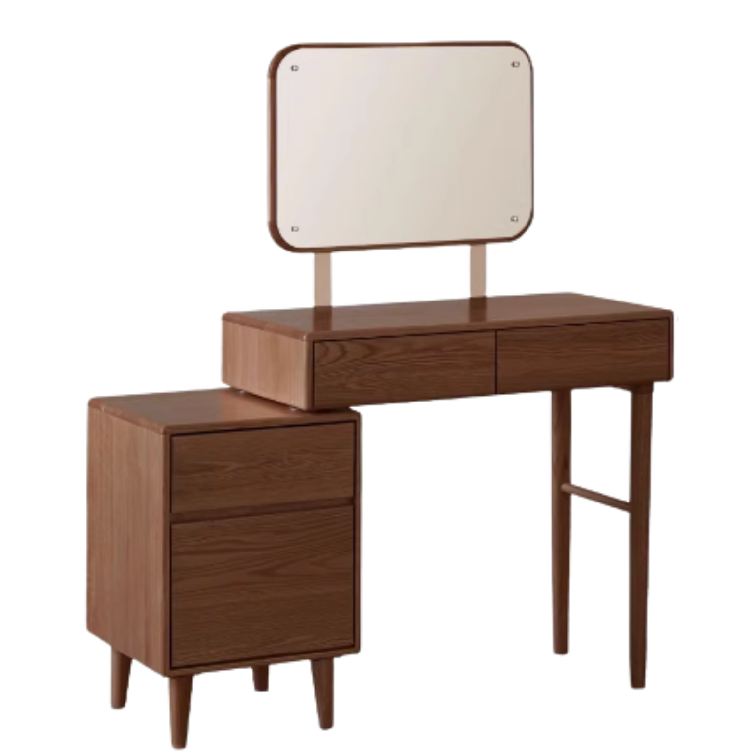 Oak solid wood retractable dressing table modern