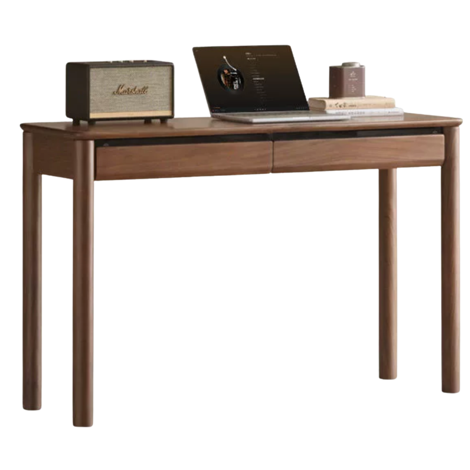 Black Walnut, Oak Solid Wood Luxury Office Desk with drawer