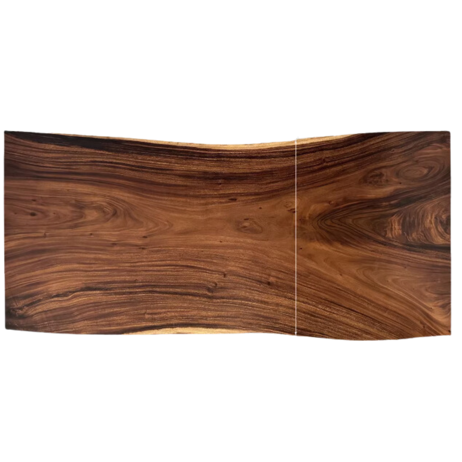 Black walnut Solid wood natural edge large top for dining table: