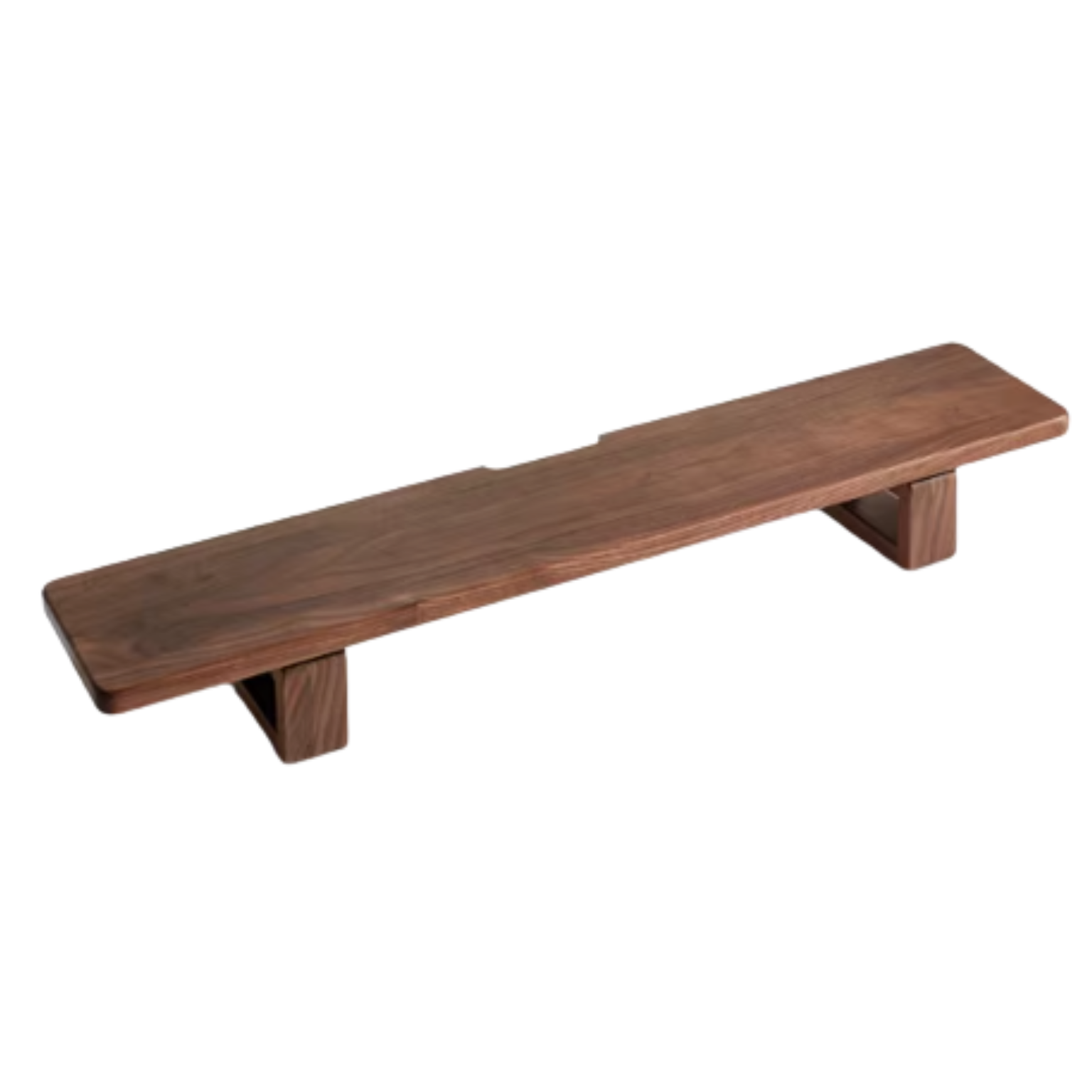 Black Walnut, Oak Solid Wood Heightening Computer Stand, Table shelves