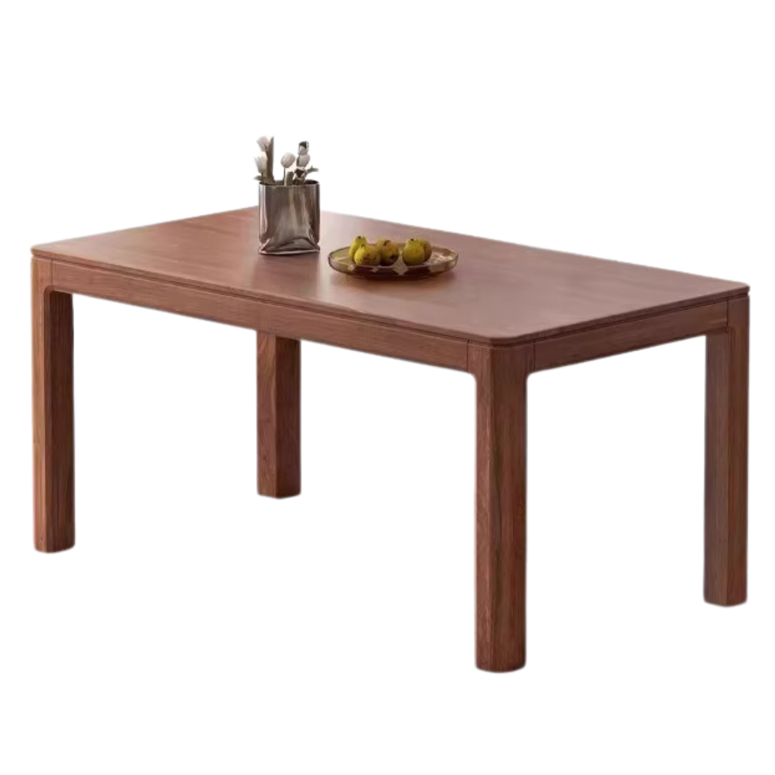 Black Walnut, Ash Solid Wood Large Dining Table