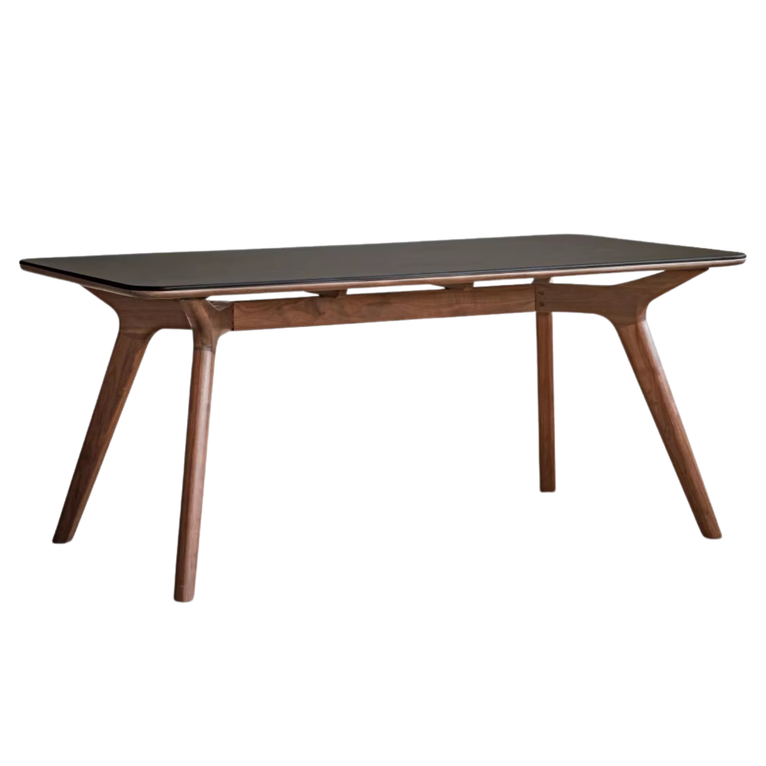 Black Walnut Solid wood Rock slab dining table  ,