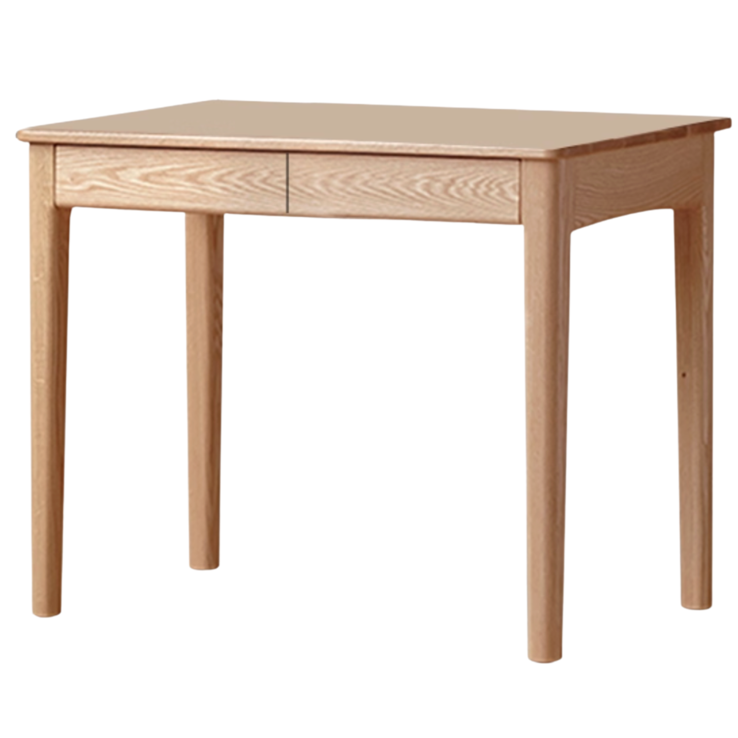Oak, Ash Solid Wood Modern Desk Bookshelf Integrated