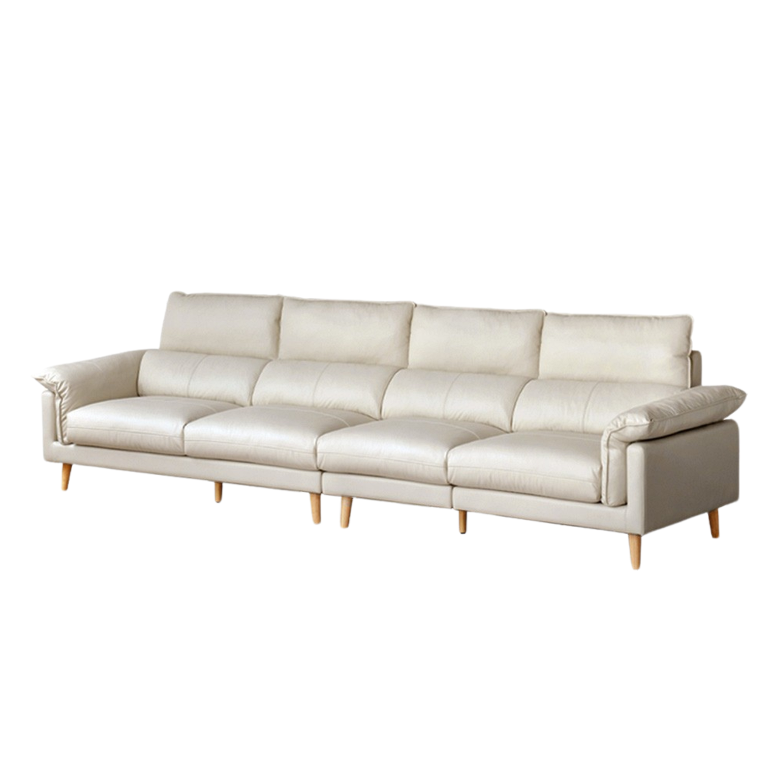 Leather first layer cowhide straight sofa