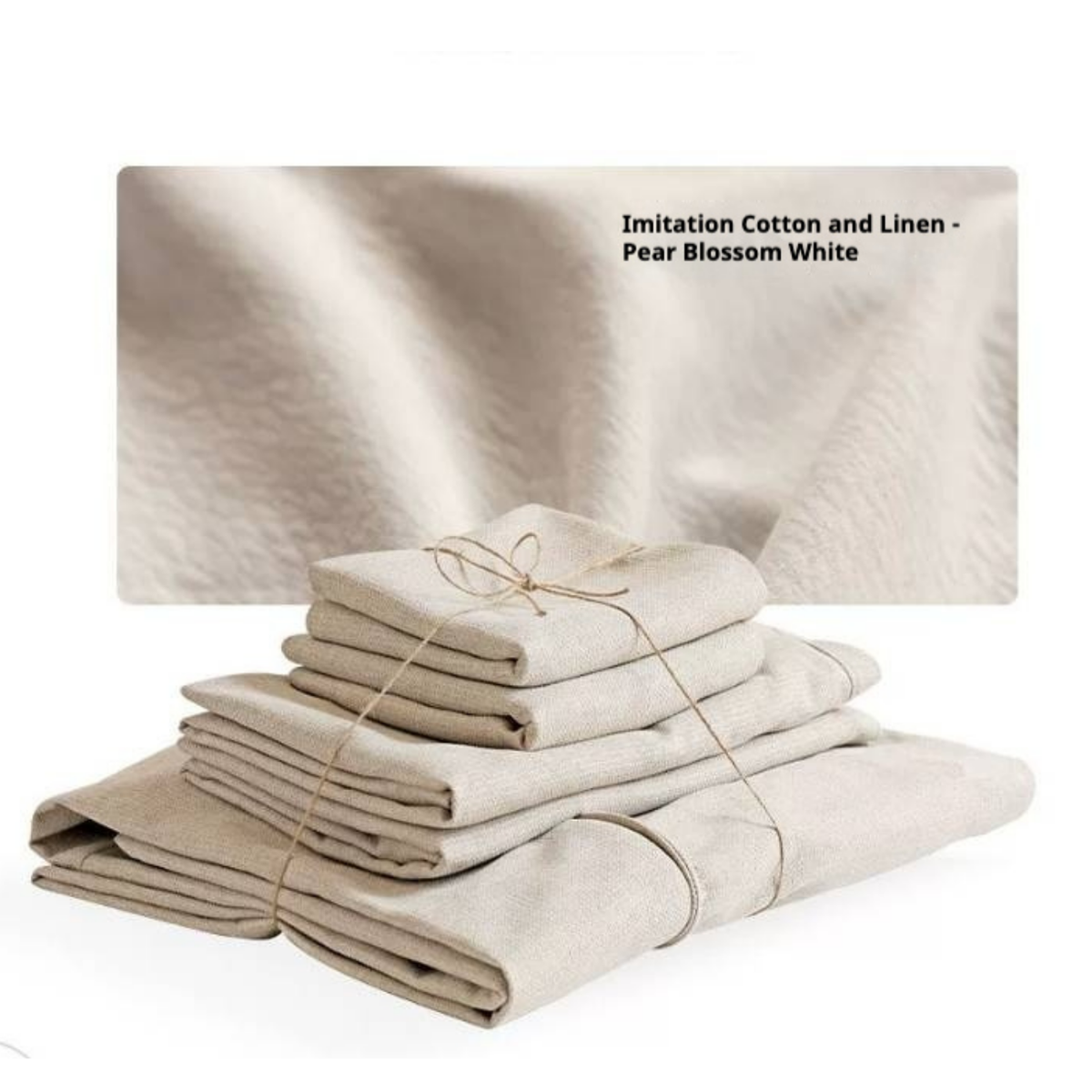 Deep Seat Modular Sofa with Cotton-Linen Upholstery