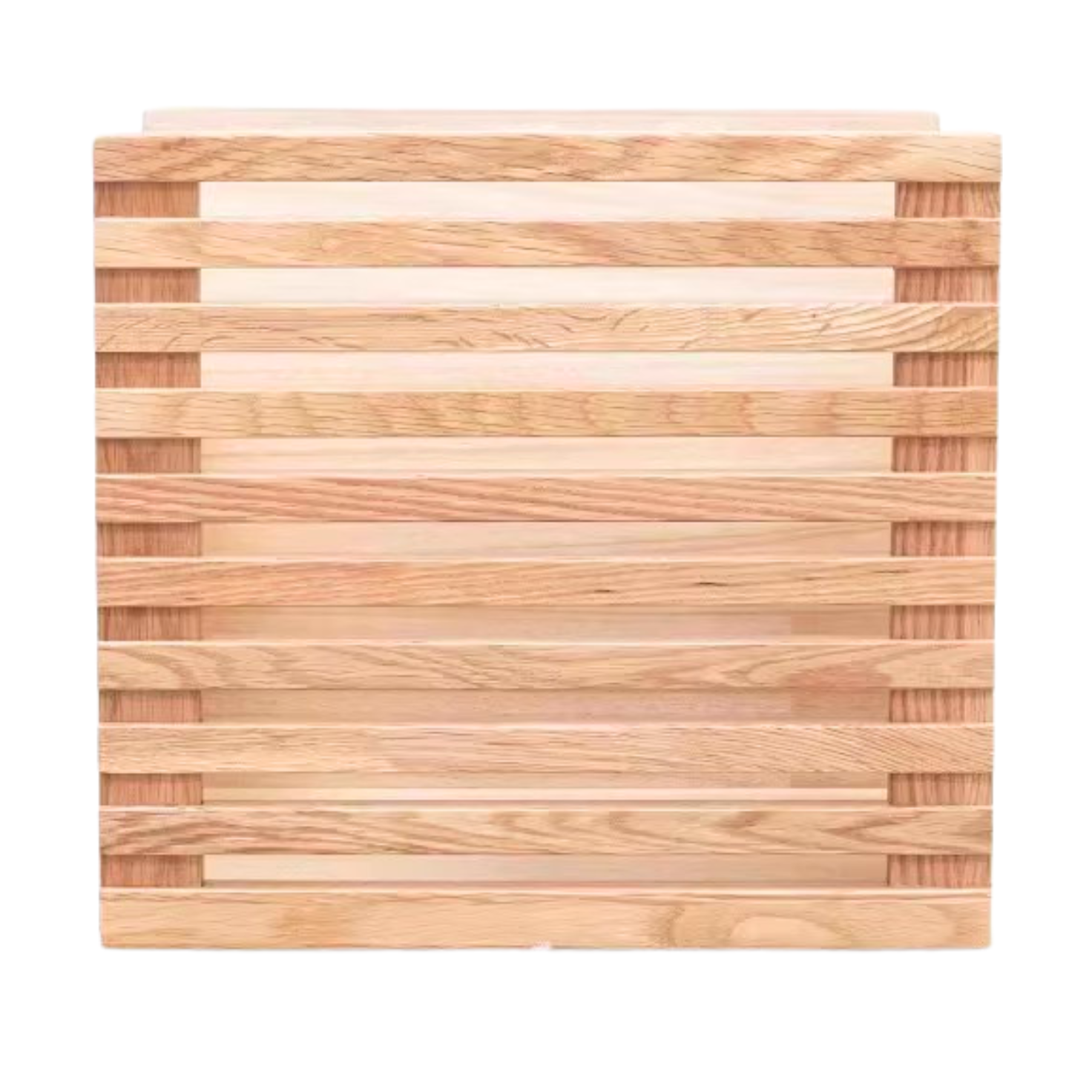 Oak solid wood bookshelf free combination floor-to-ceiling lattice cabinet-