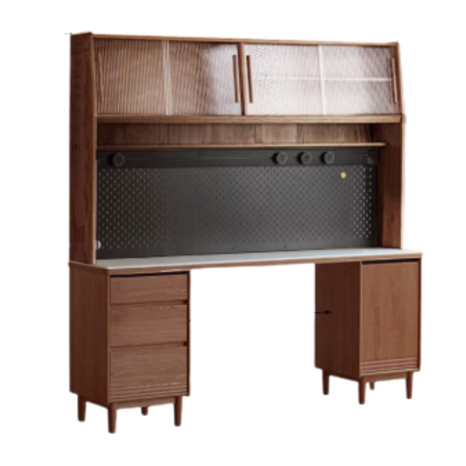 Oak, Ash Solid Wood Modern Rock Board Sideboard