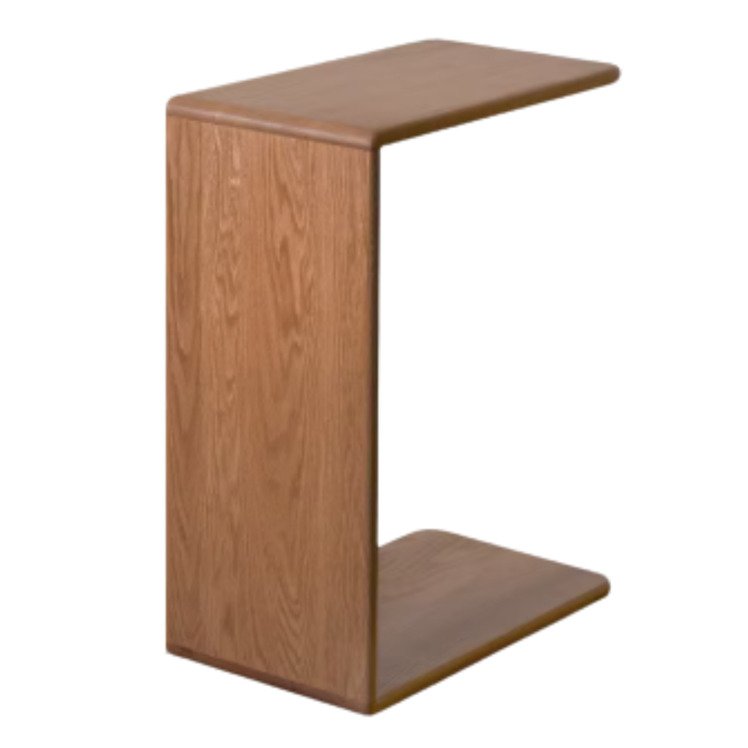 Oak Solid Wood Multifunctional C-shaped Side Table