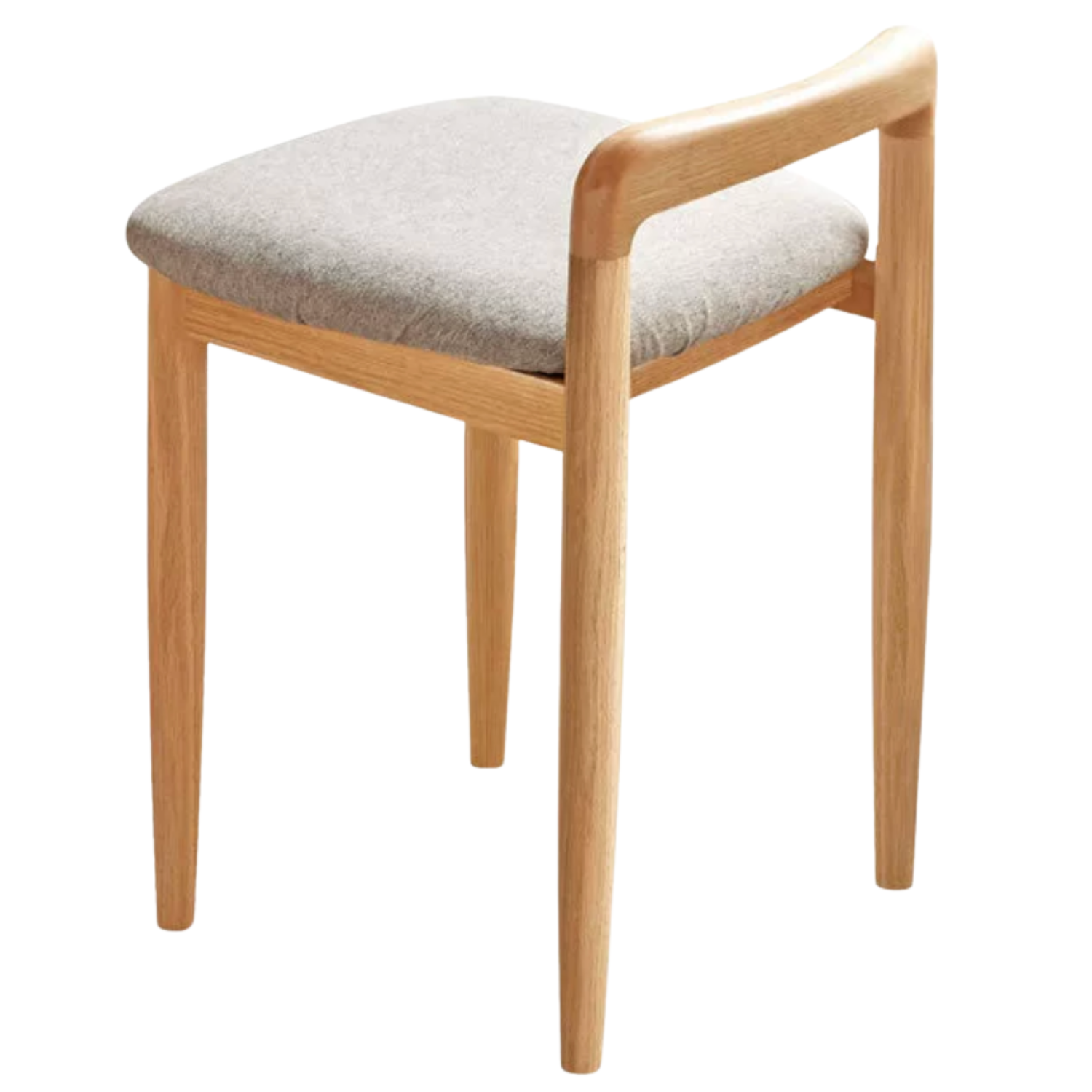 Oak Solid Wood Makeup Stool Chair