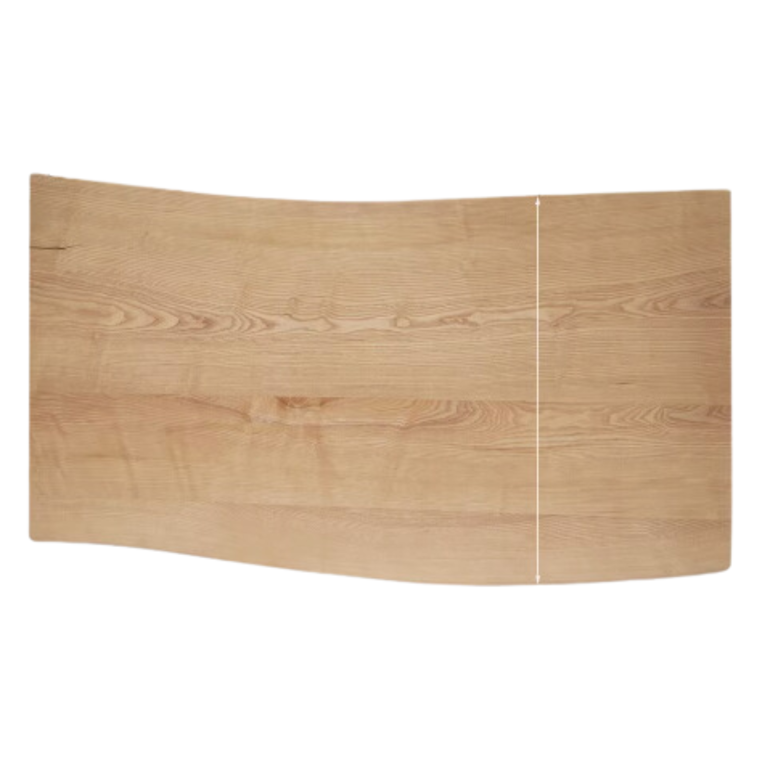 Ash solid wood large board natural edge for dining table