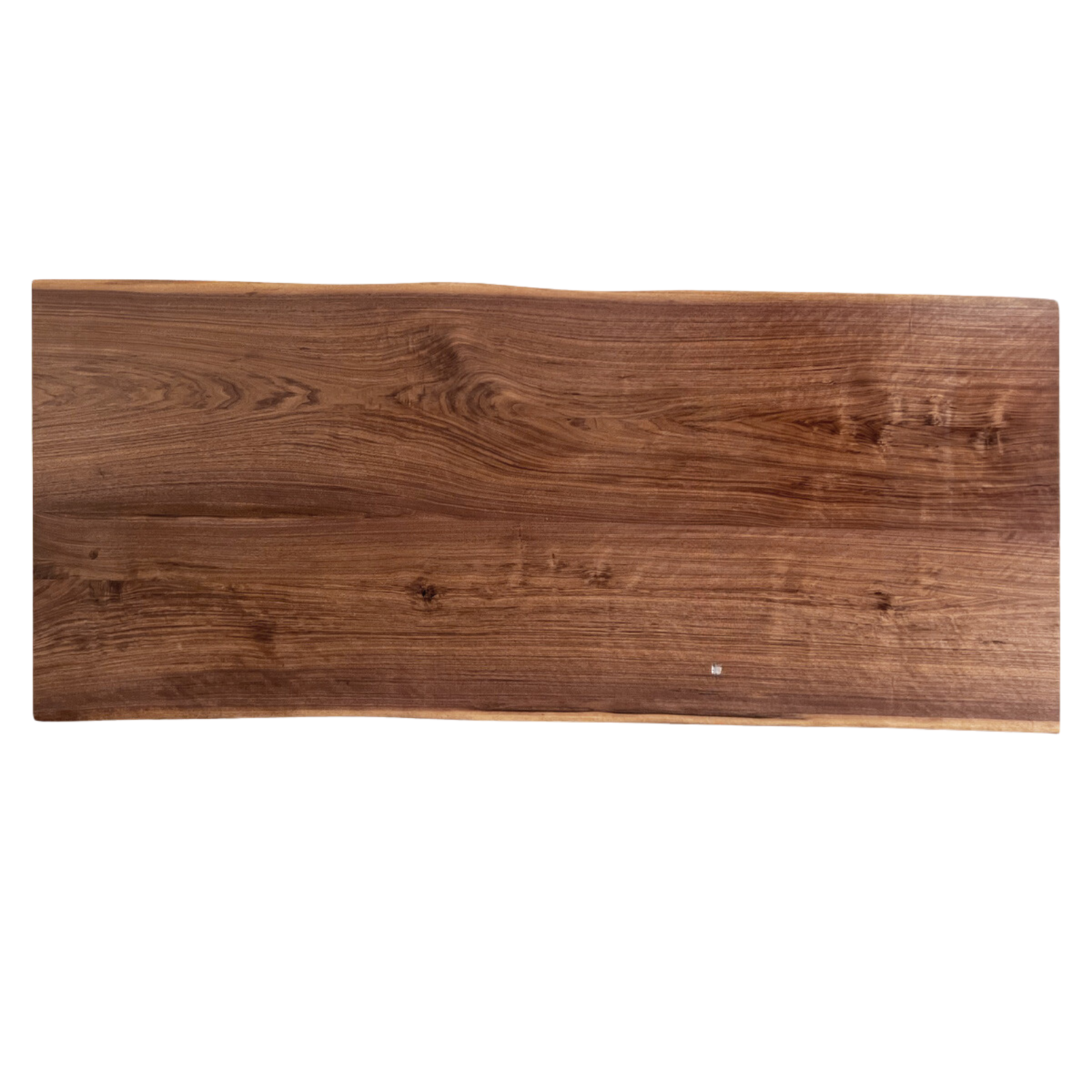 Black walnut solid wood natural edge large board dining table,