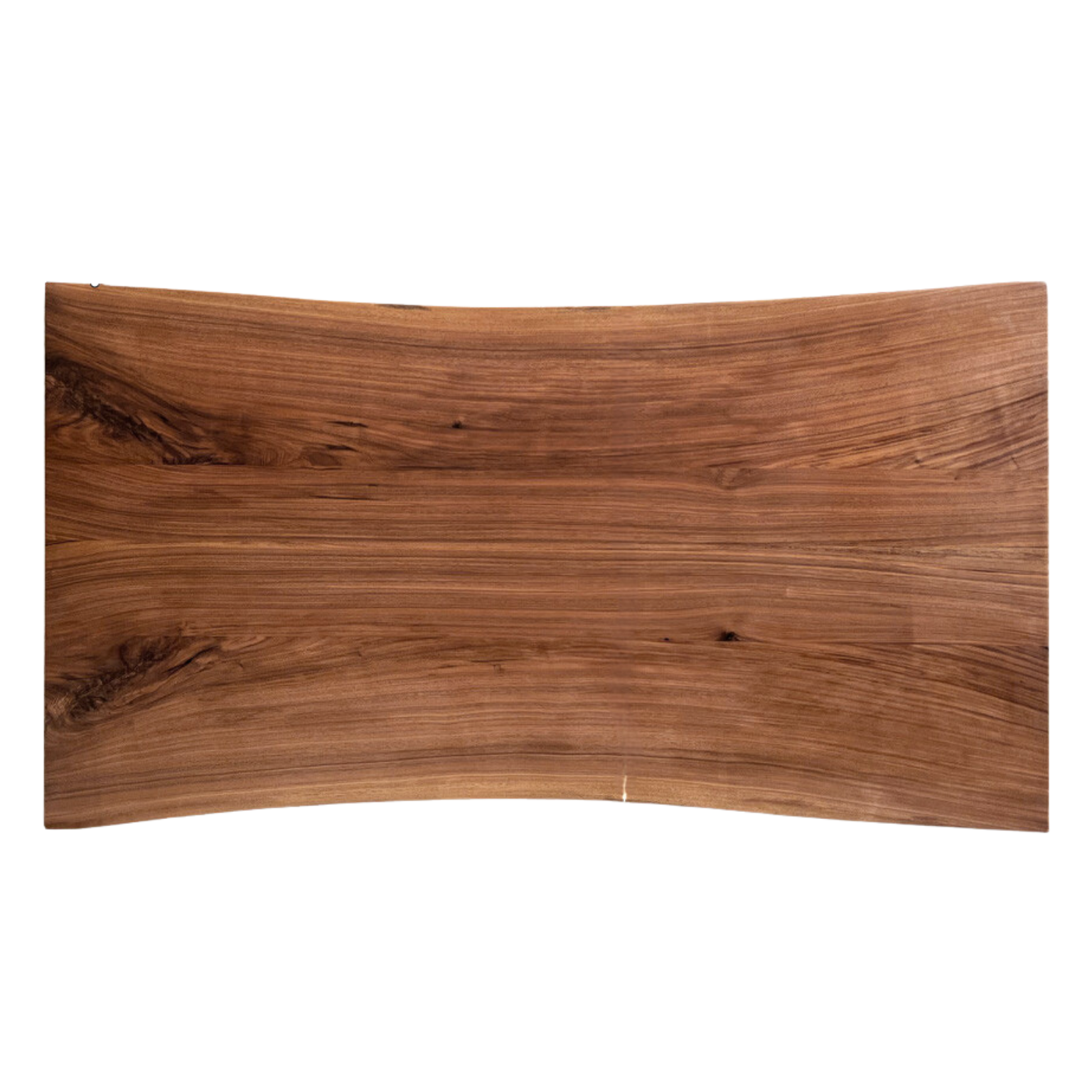 Black walnut solid wood natural edge large board dining table,