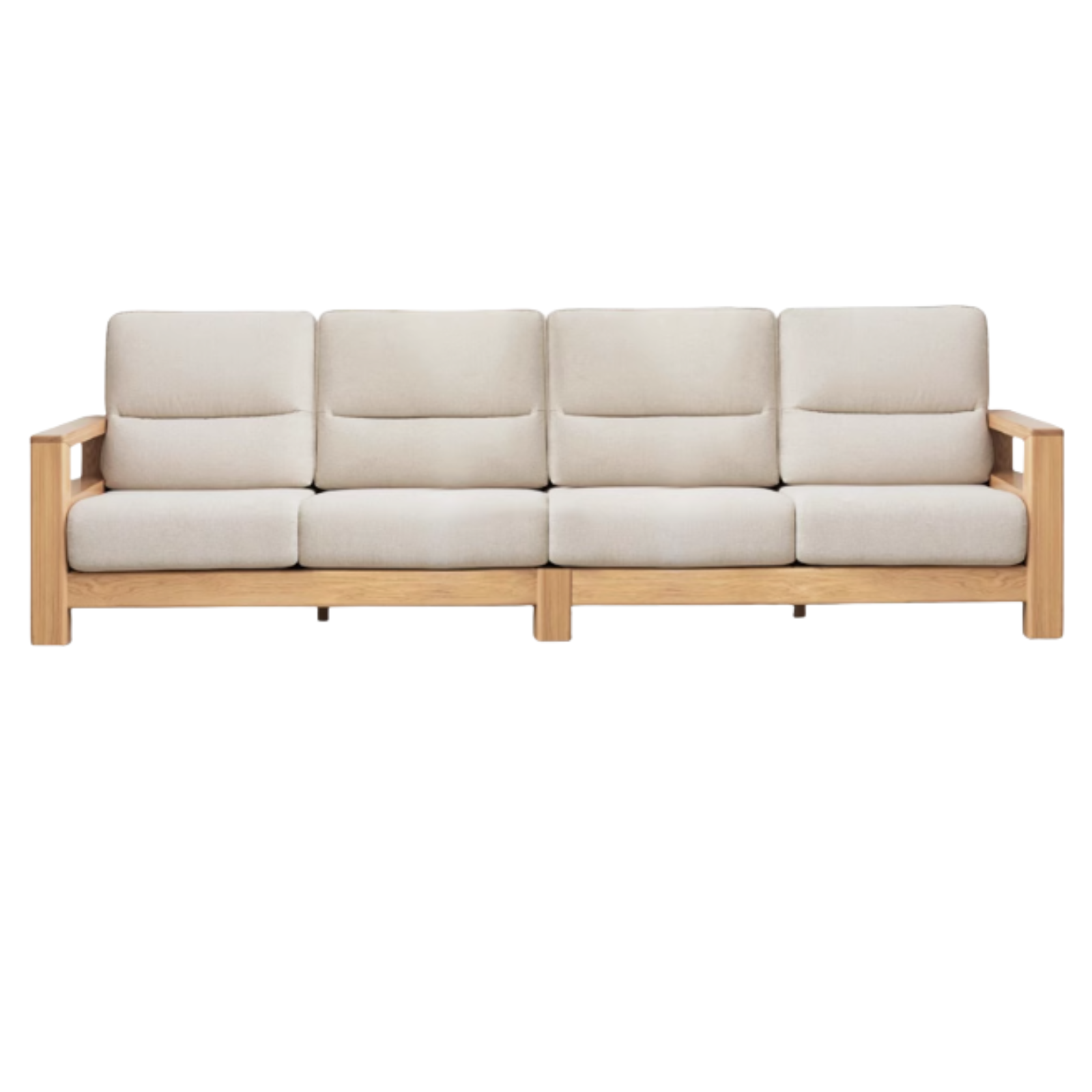 Ash Solid Wood Corner Sofa