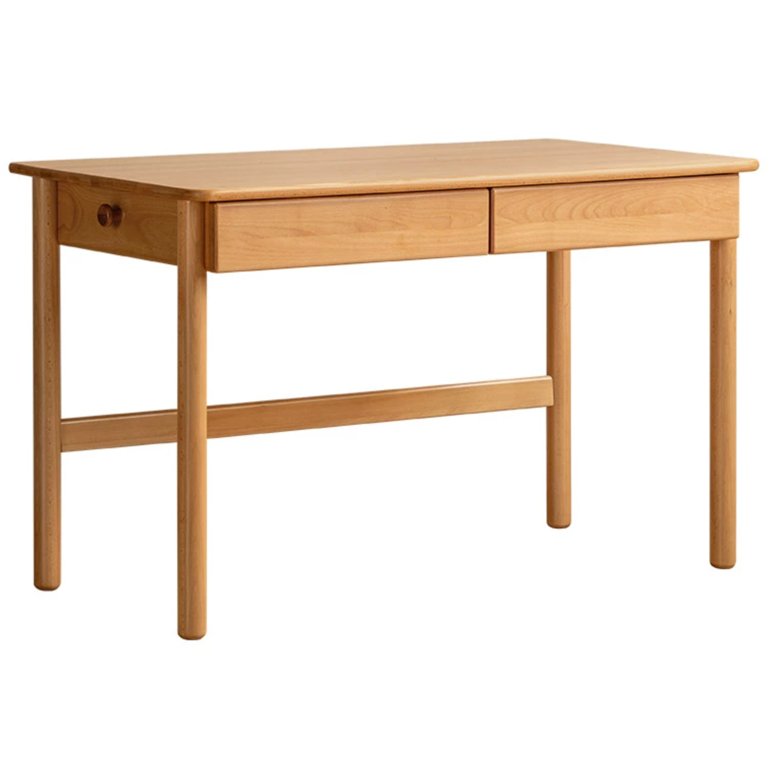 Oak, Beech Solid Wood Children's Ctudy Desk Bookshelf Integrated