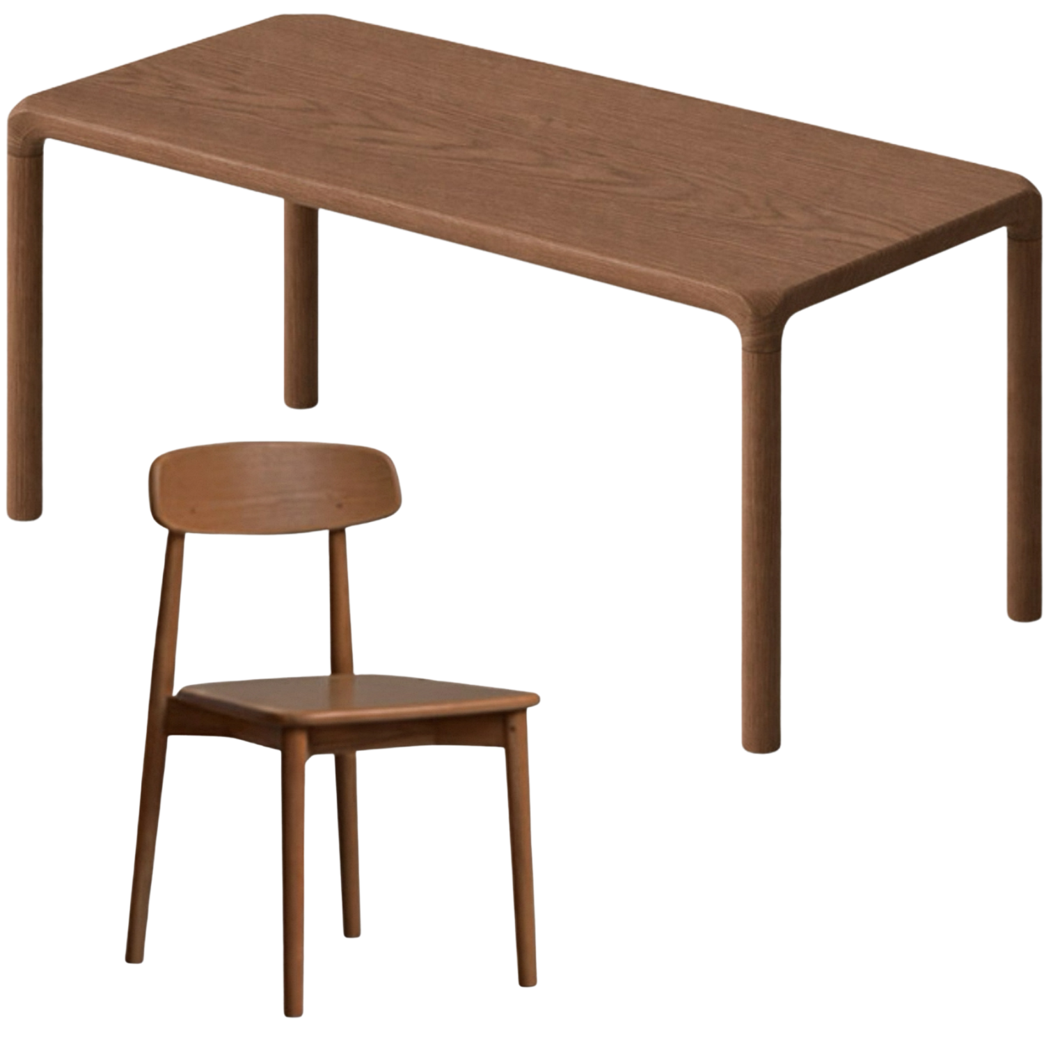 Ash Solid Wood Japanese Modern Dining Table