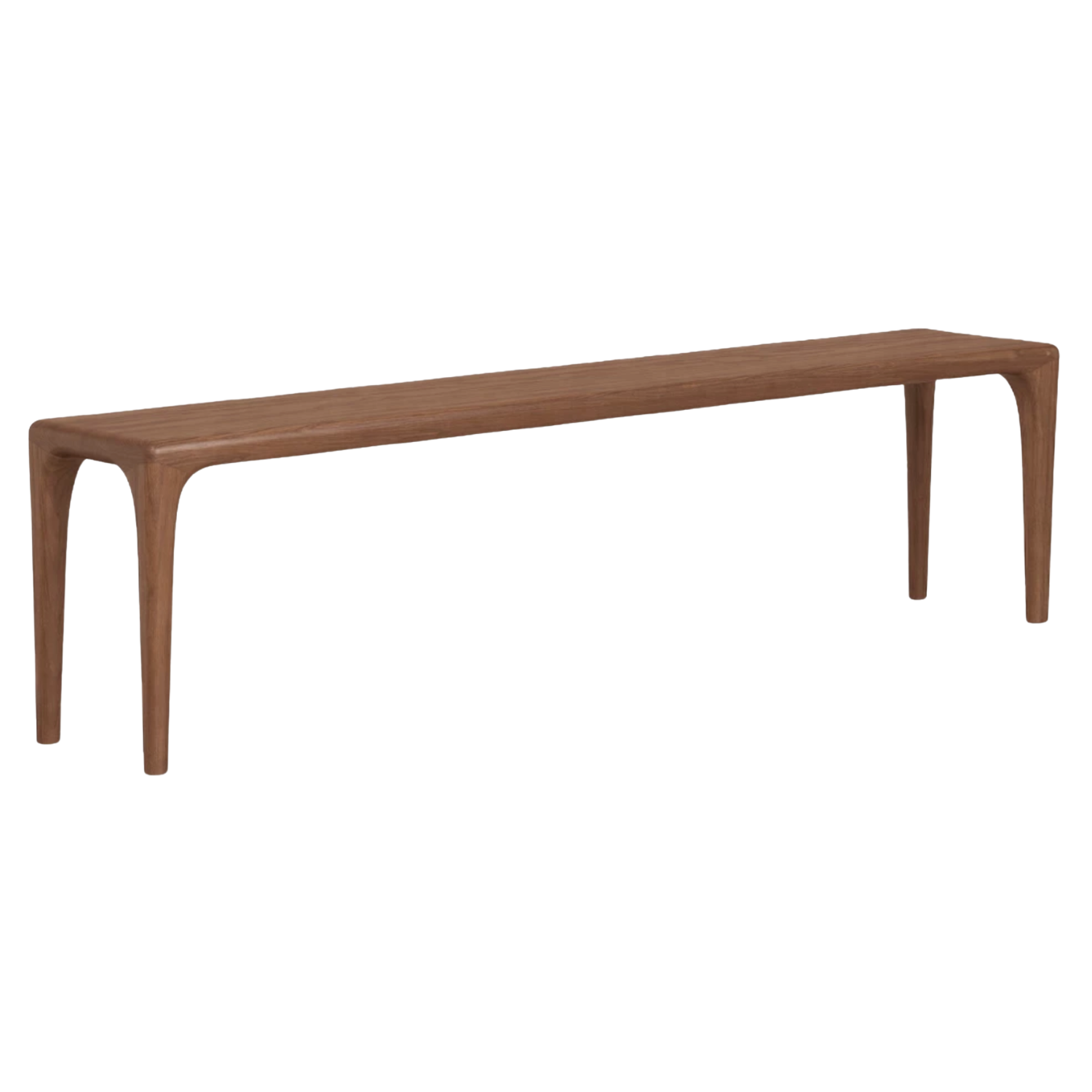 Black Walnut Solid Wood Light Luxury Style Bench.