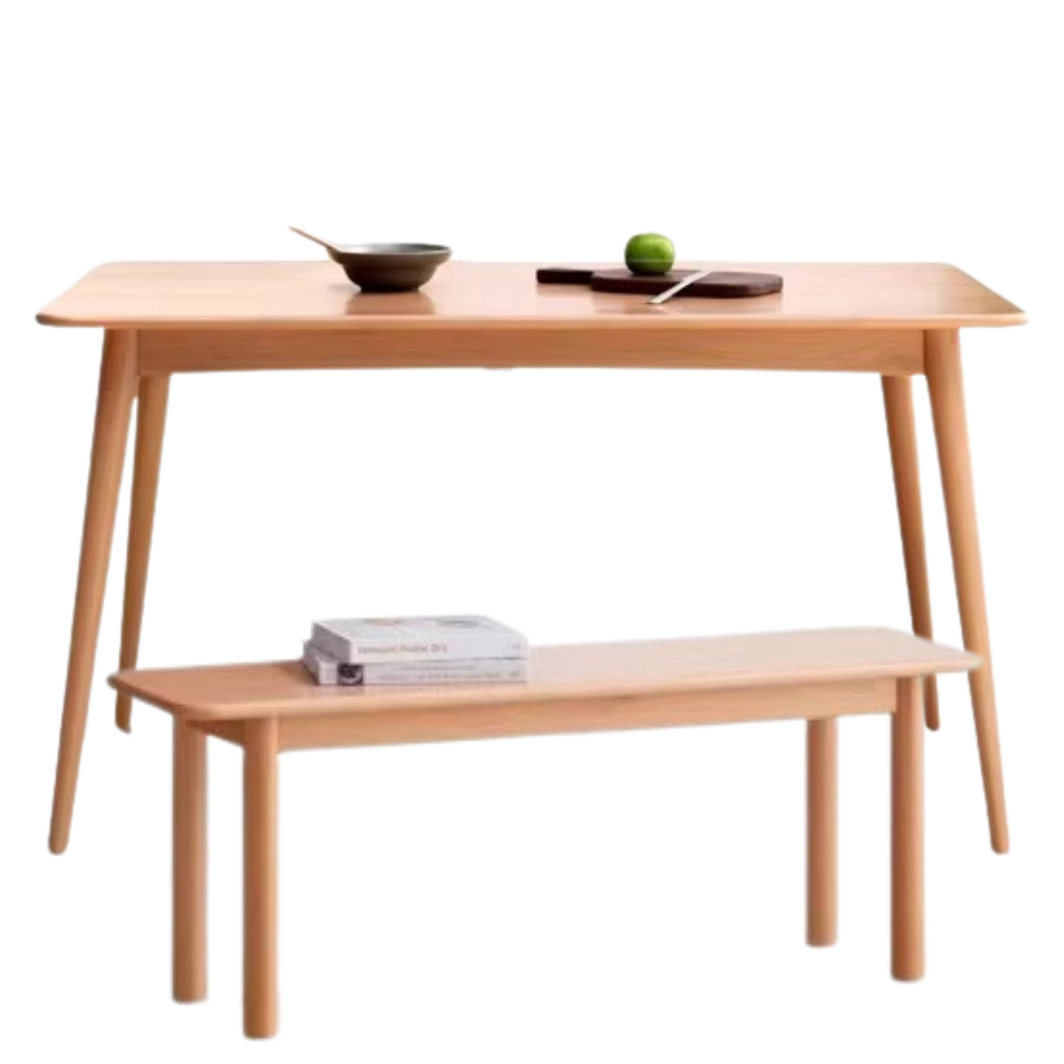 European Beech Solid Wood Modern Dining Table