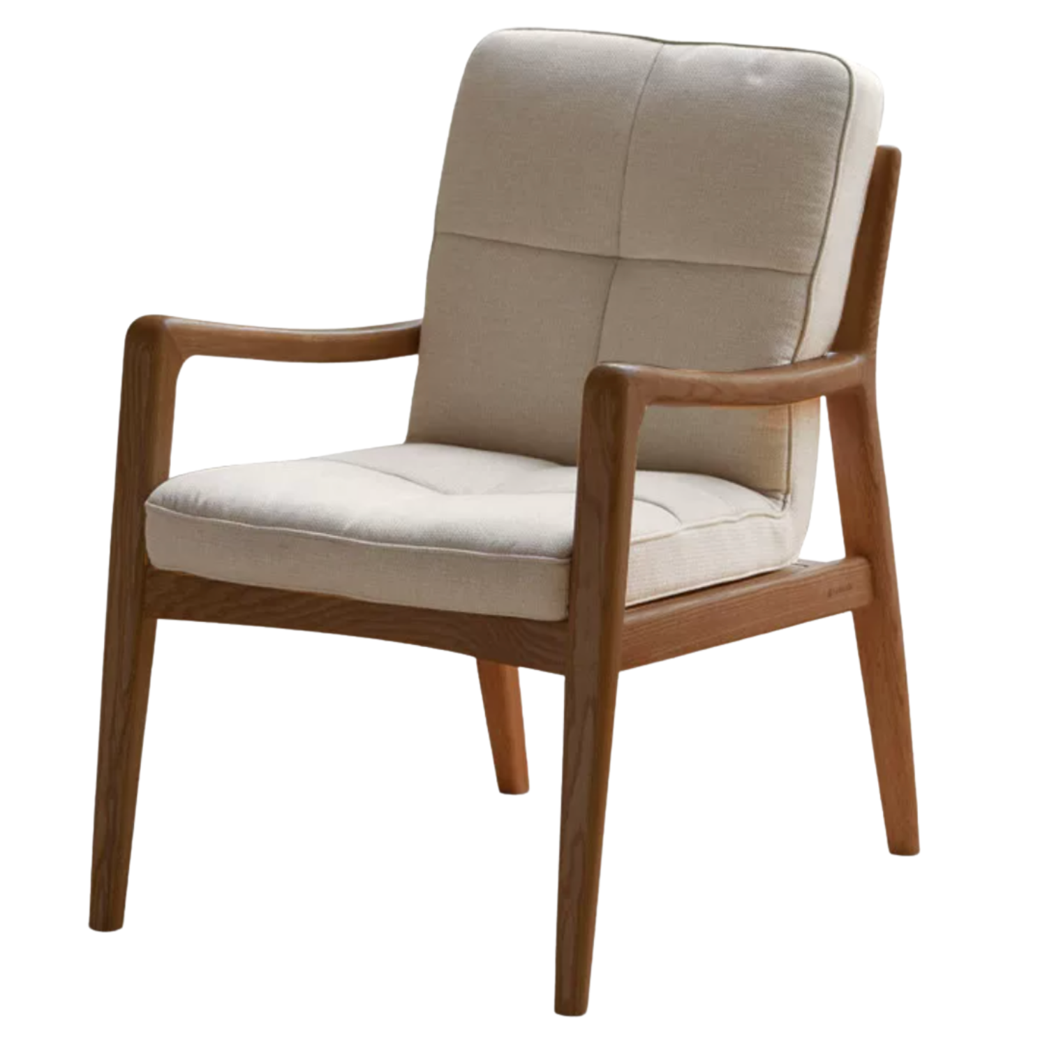 Black Walnut, Oak Solid Wood Modern Style Chair