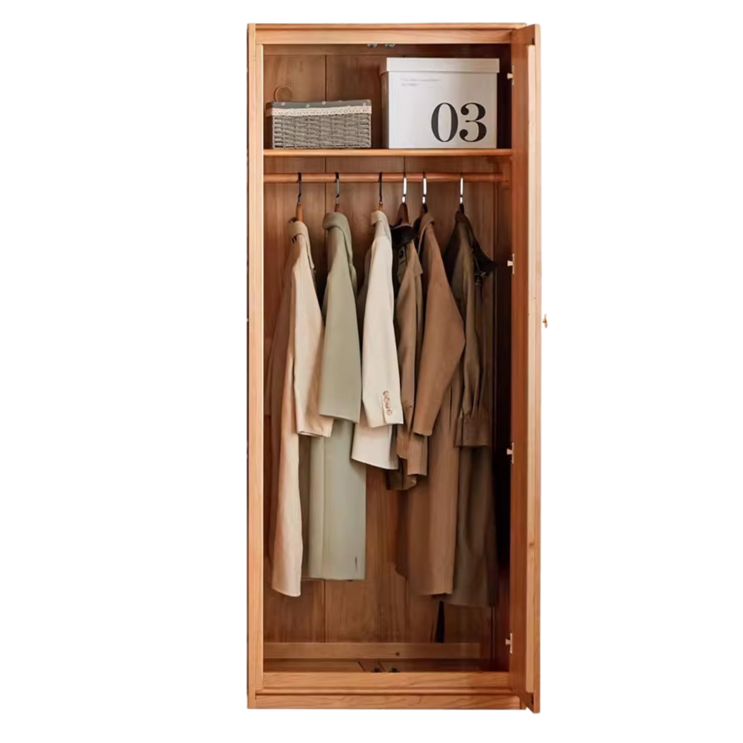 Сherry solid wood Exquisite Wardrobe ::