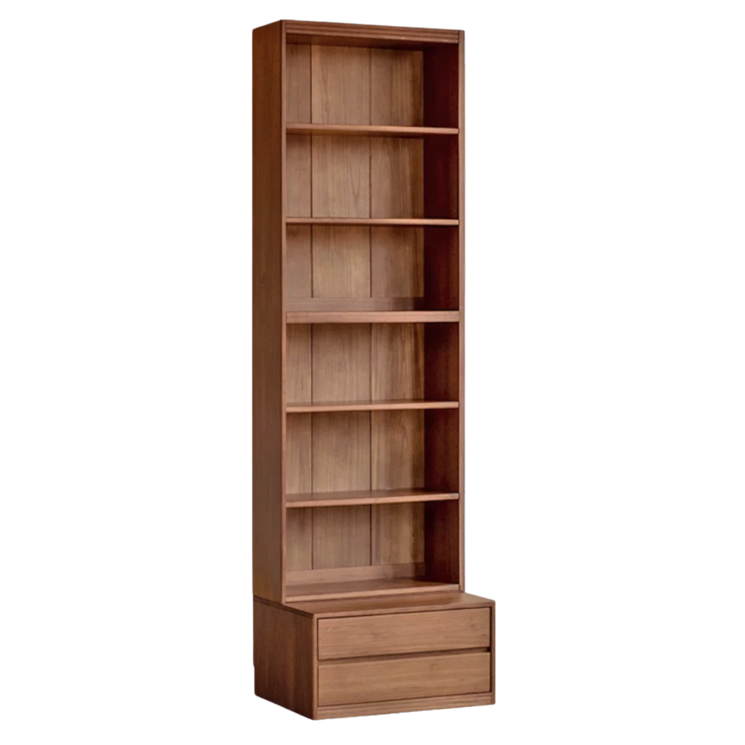 Black Walnut Solid Wood Light Luxury Combined Bookshelf