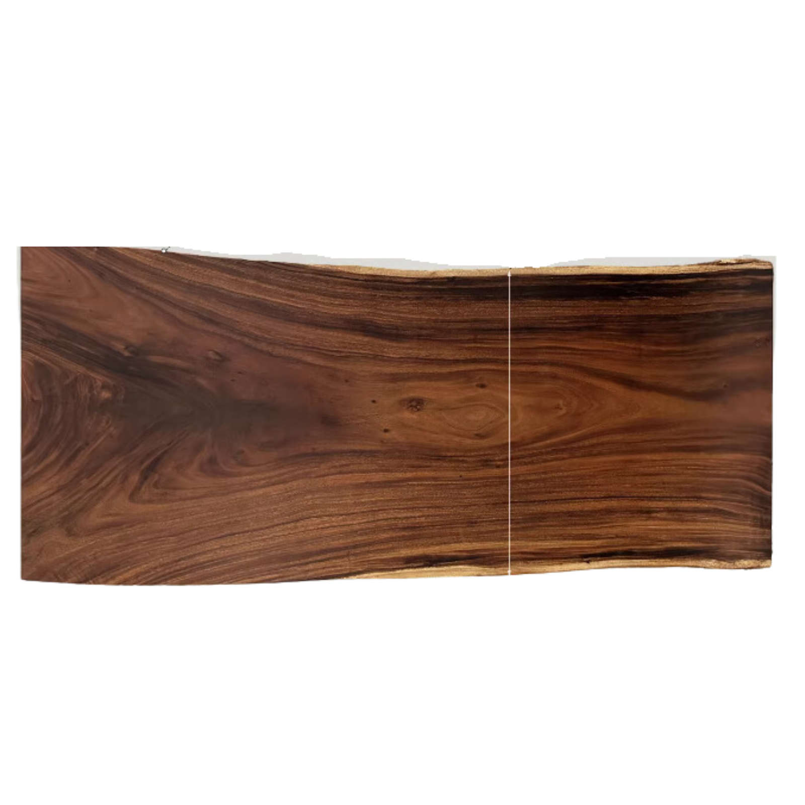 Black walnut Solid wood natural edge large top for dining table: