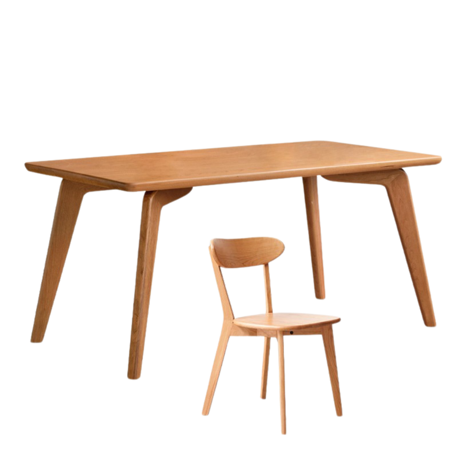 Сherry wood solid wood modern dining table