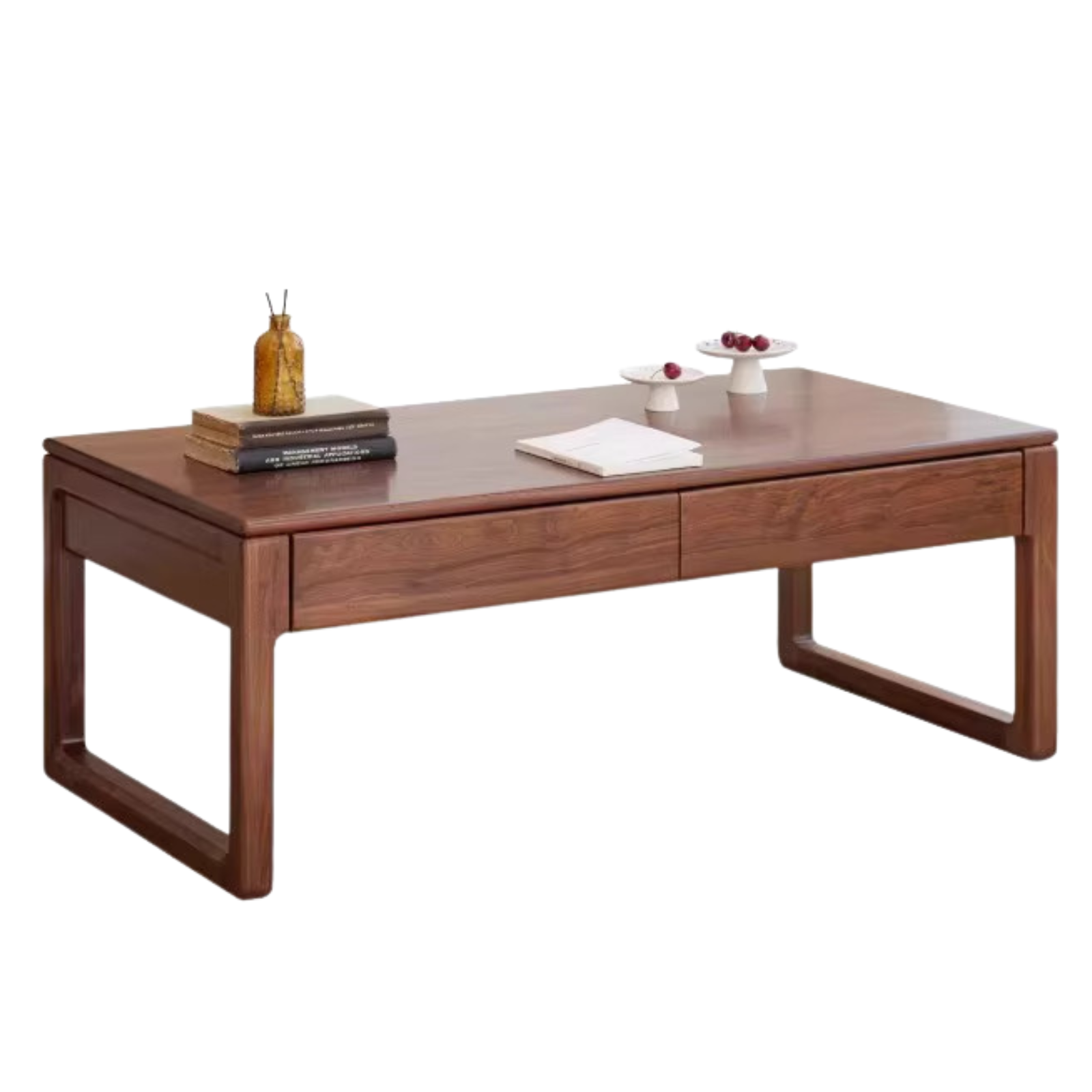 Black Walnut Solid Wood Simplified Tea Table