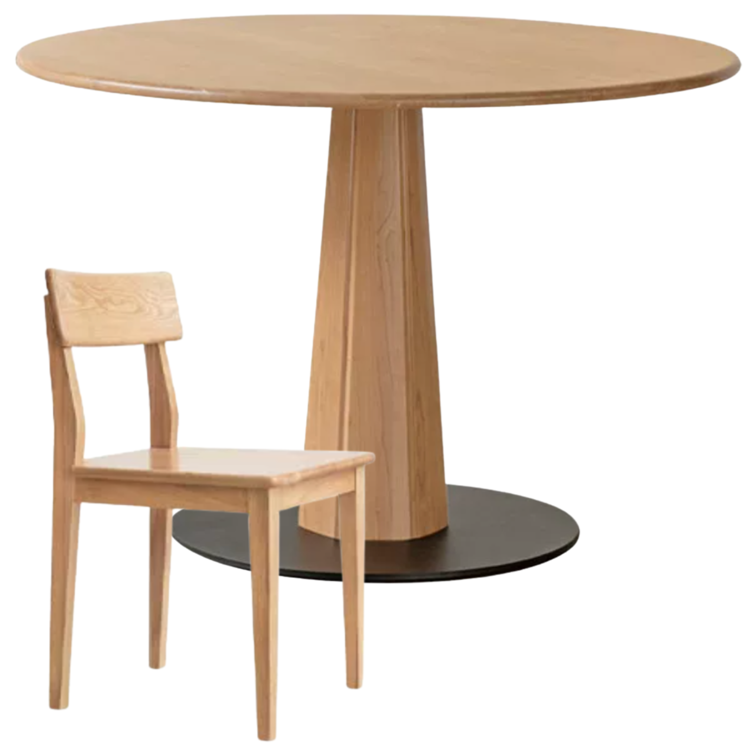 Ash Solid Wood Nordic Dining Round Table