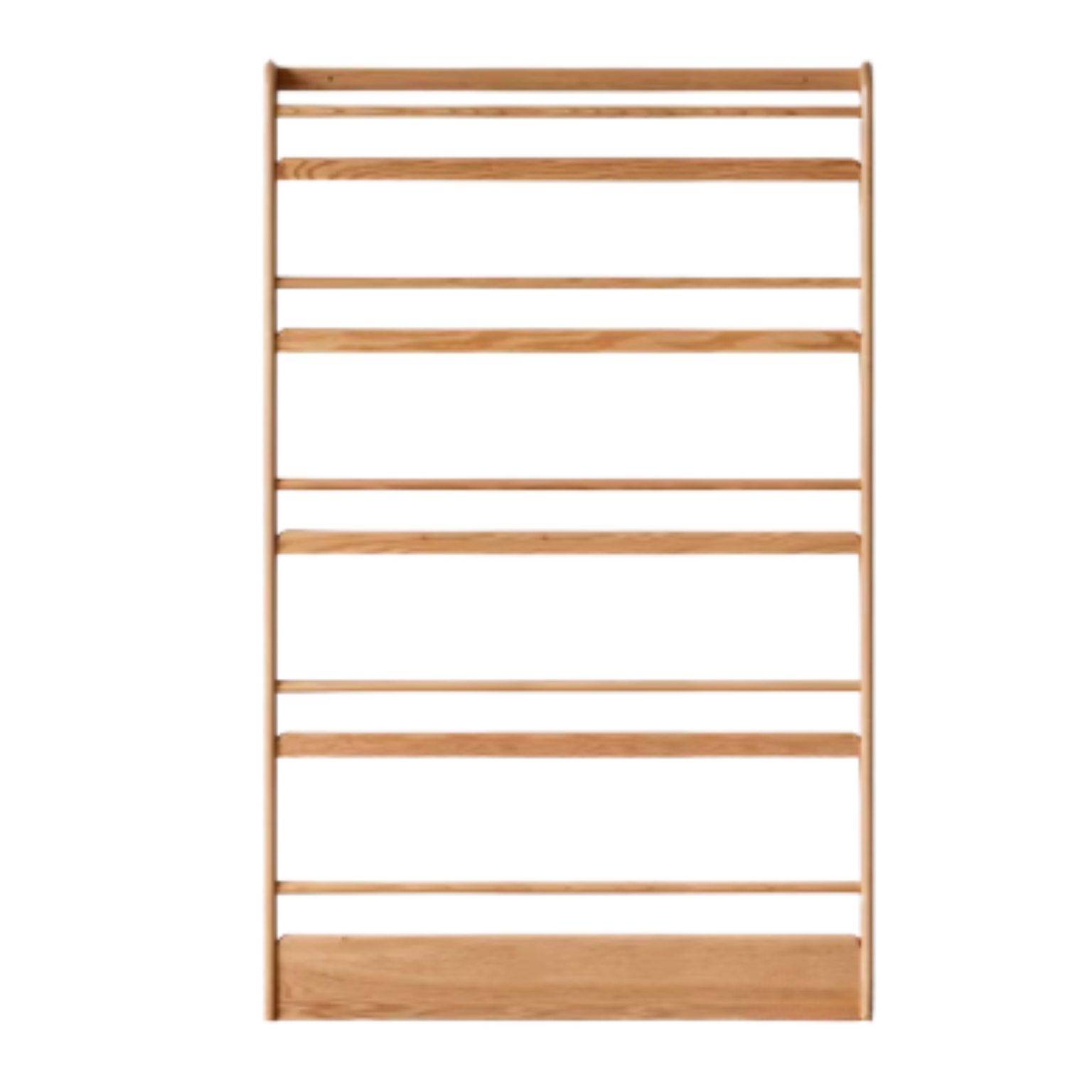 Oak Solid Wood Wall-mounted Ultra-thin Bookshelf