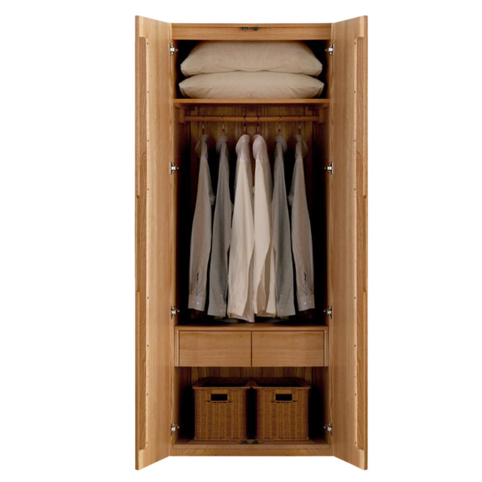 Oak solid wood Wardrobe ::