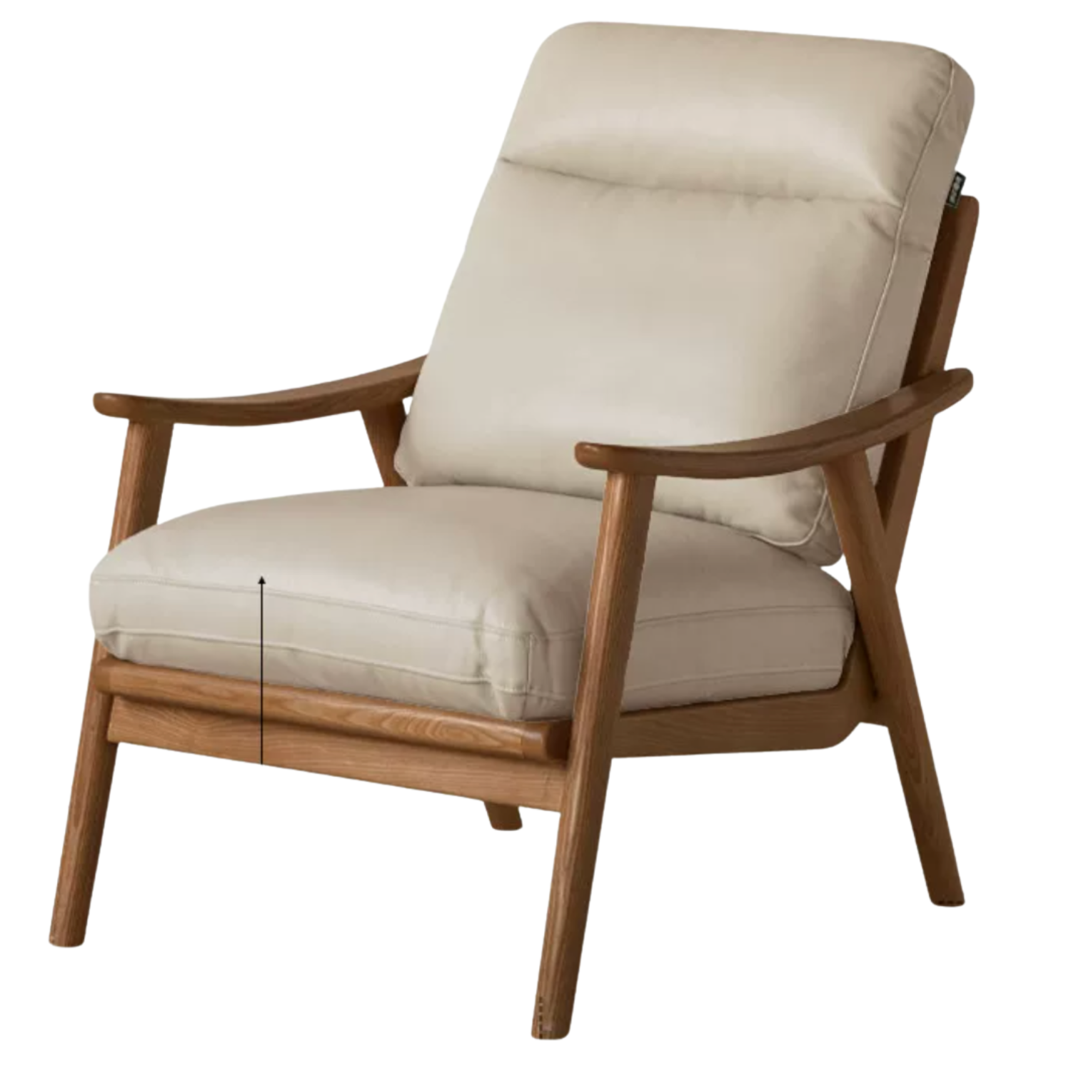 Black Walnut, Ash, Golden Pear Solid Wood Armchair