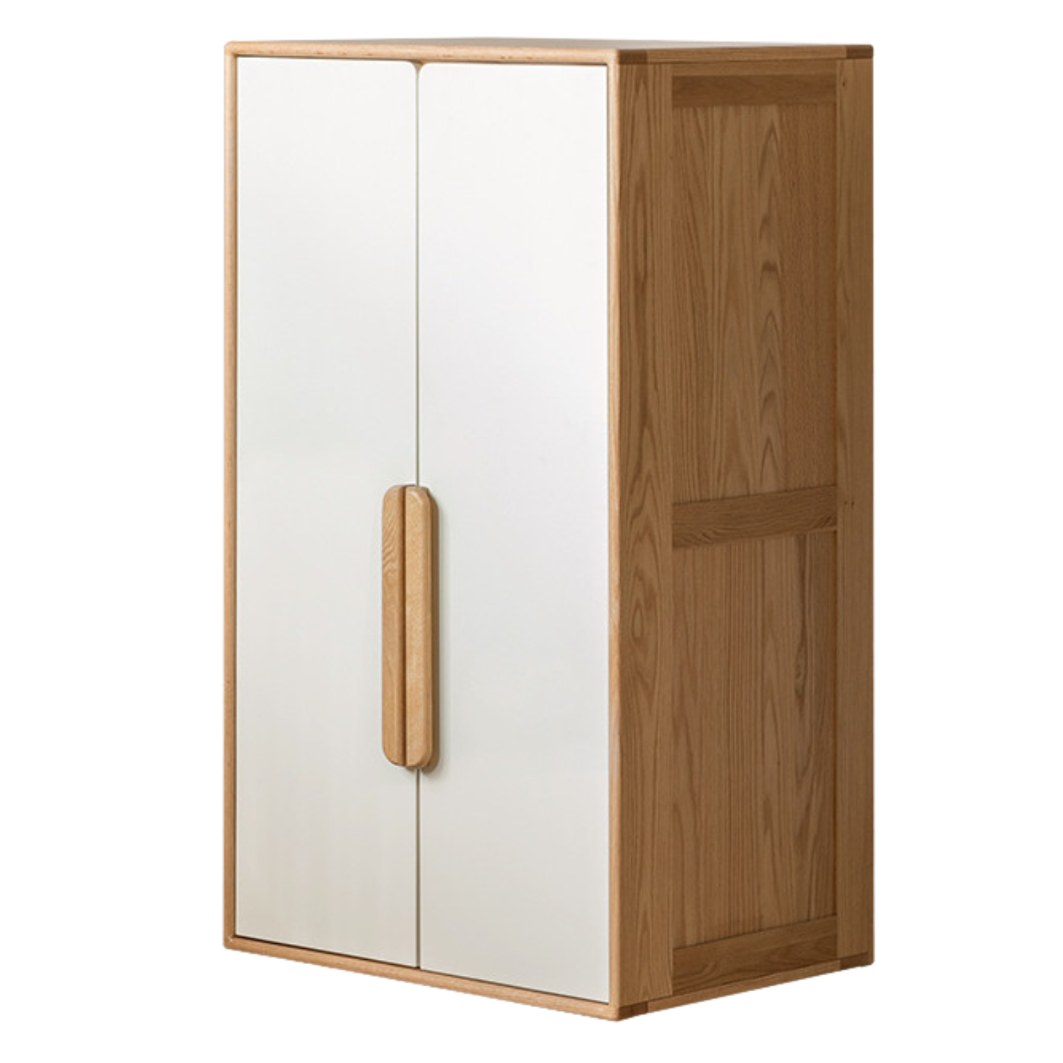 Oak solid wood children's wardrobe combination storage cabinet: