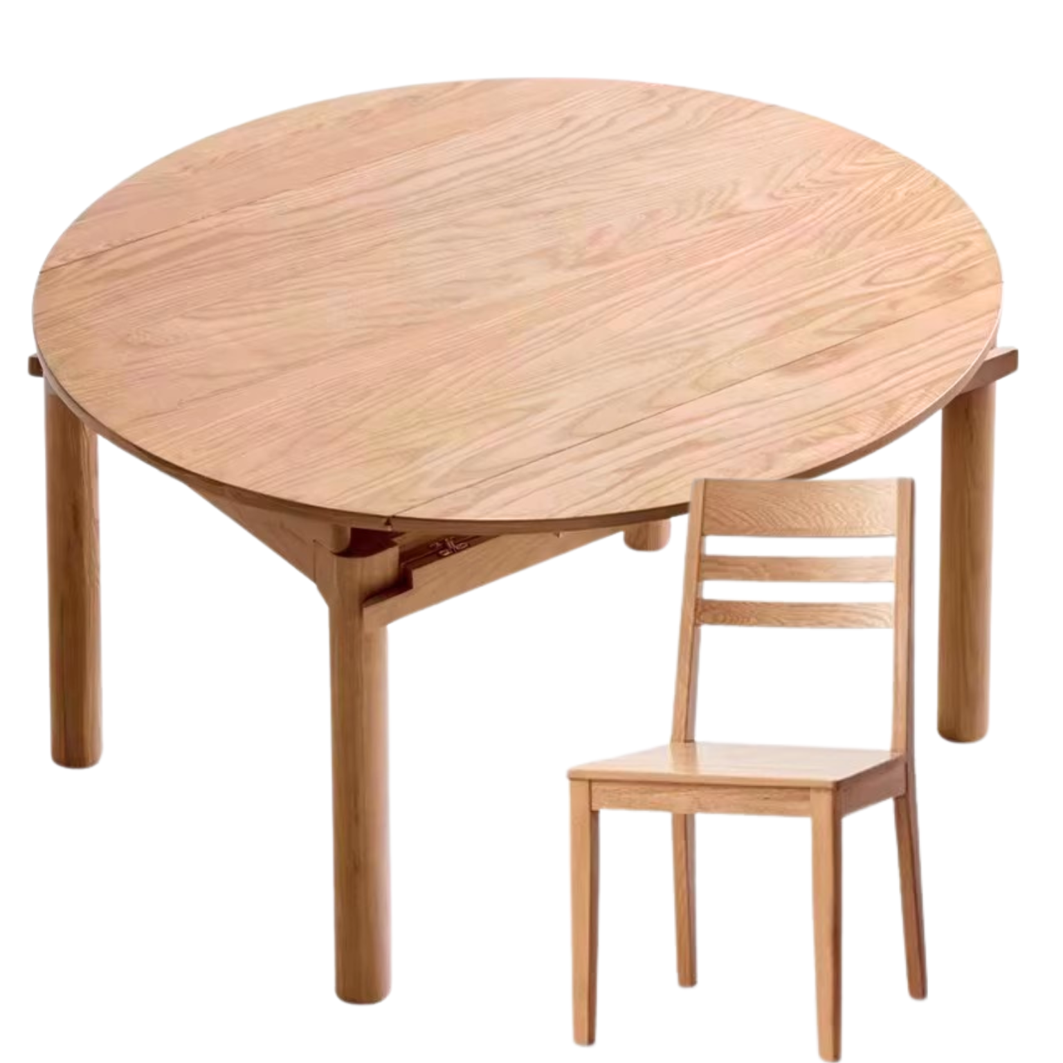 Ash, Cherry wood, oak solid wood folding dining table