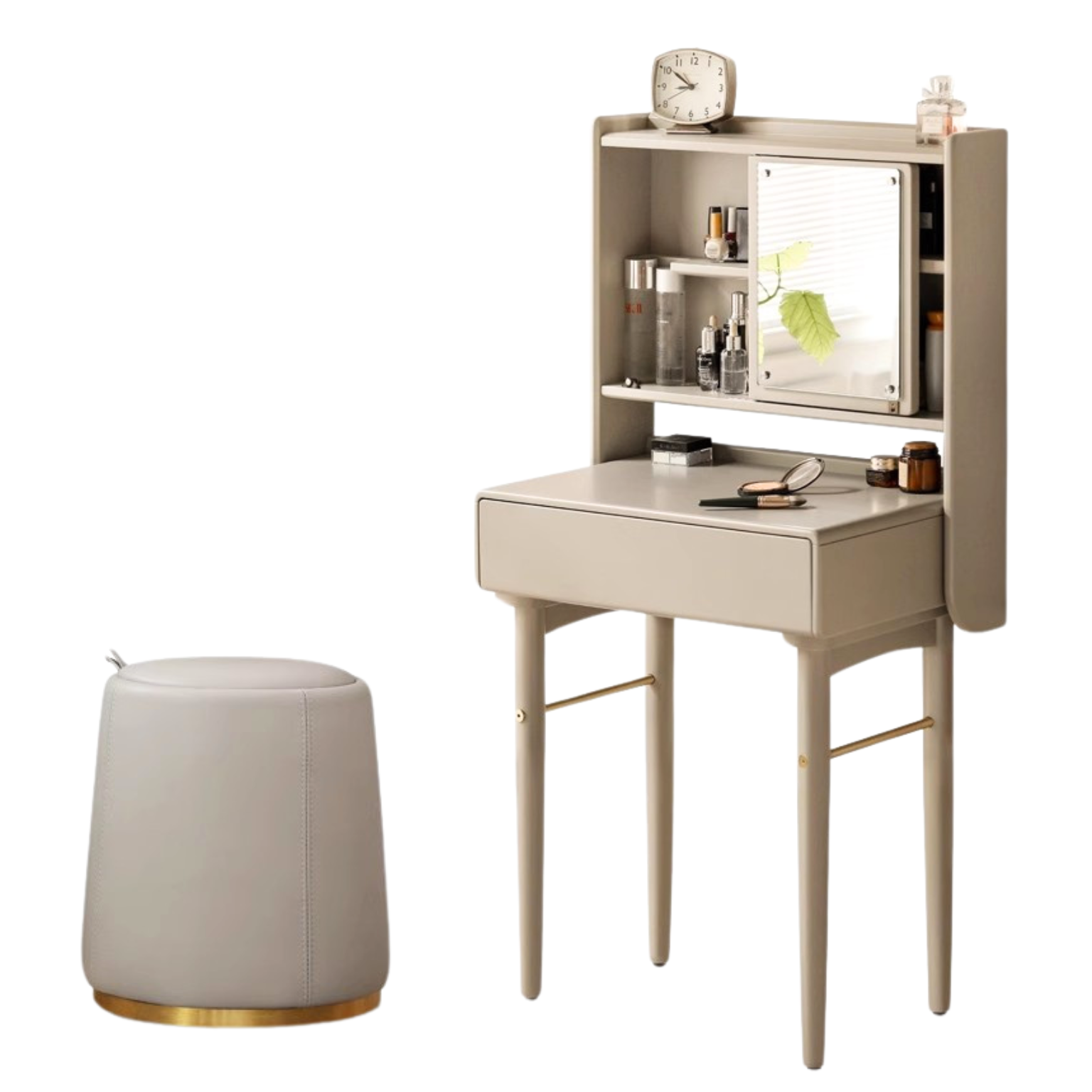 Poplar solid wood Dressing table light luxury :