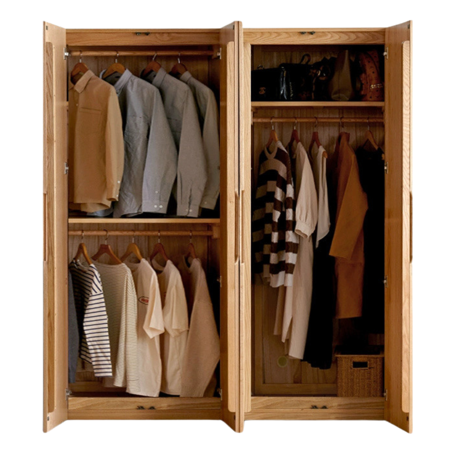 Oak solid wood Wardrobe ::