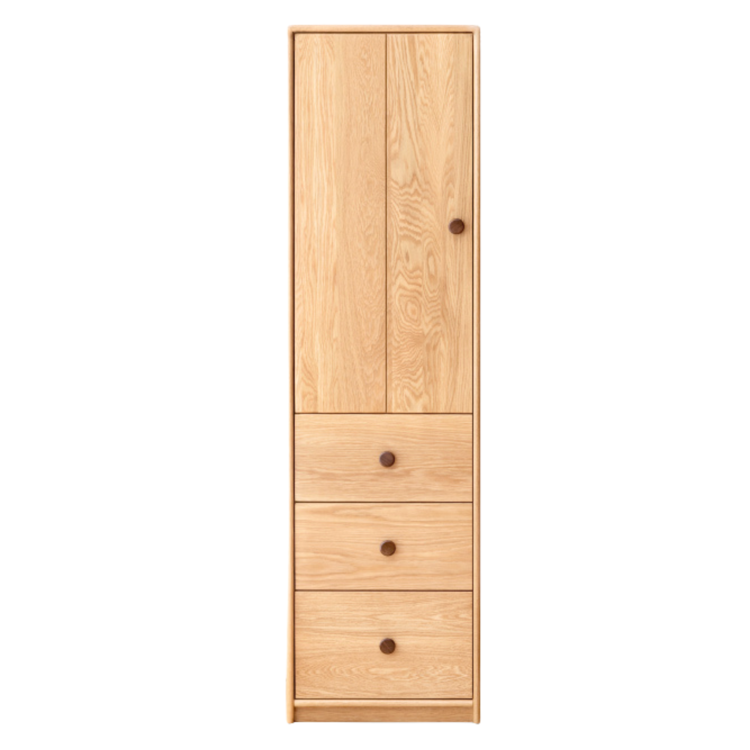 Oak solid wood Multi-functional kids wardrobe: