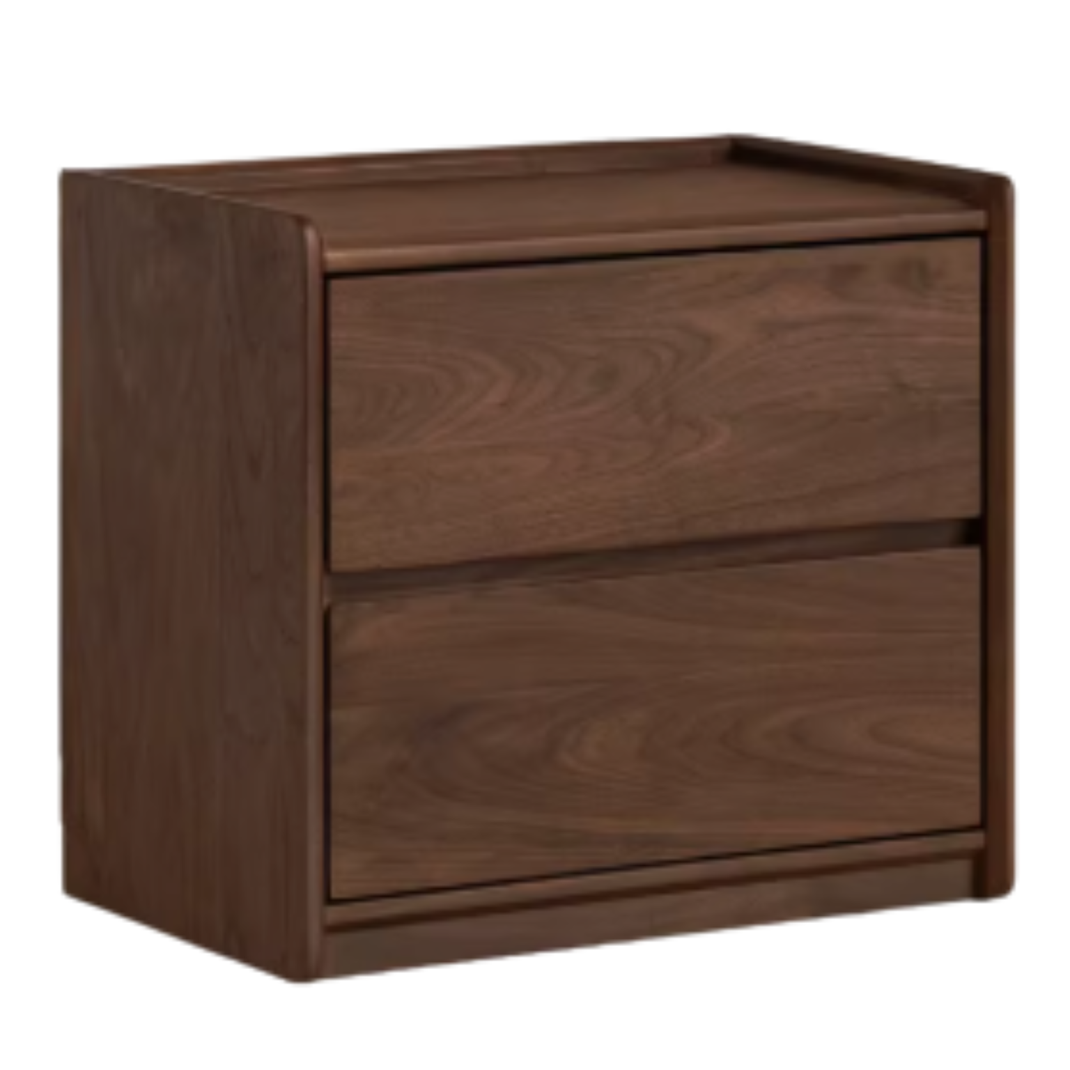 Sandalwood, Black Walnut Solid Wood Nightstand