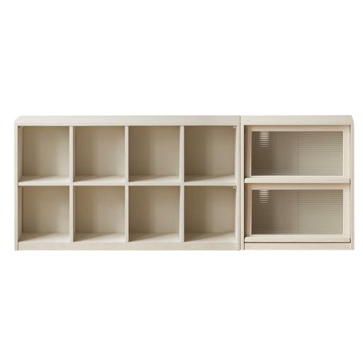 OAK solid wood bookcase cream Office desk-