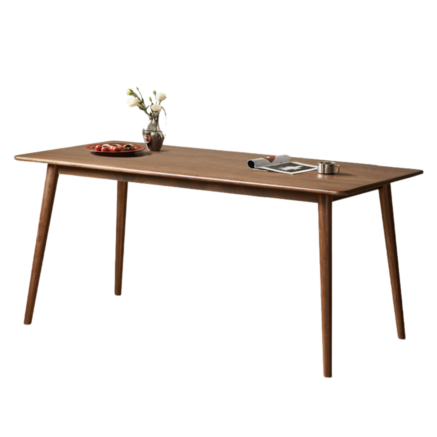 Black Walnut solid wood light luxori dining table,