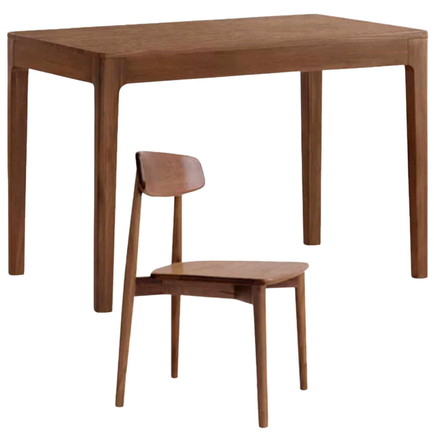 Black Walnut, Sandalwood, Solid Red Zebrawood Rectangular Dining Table