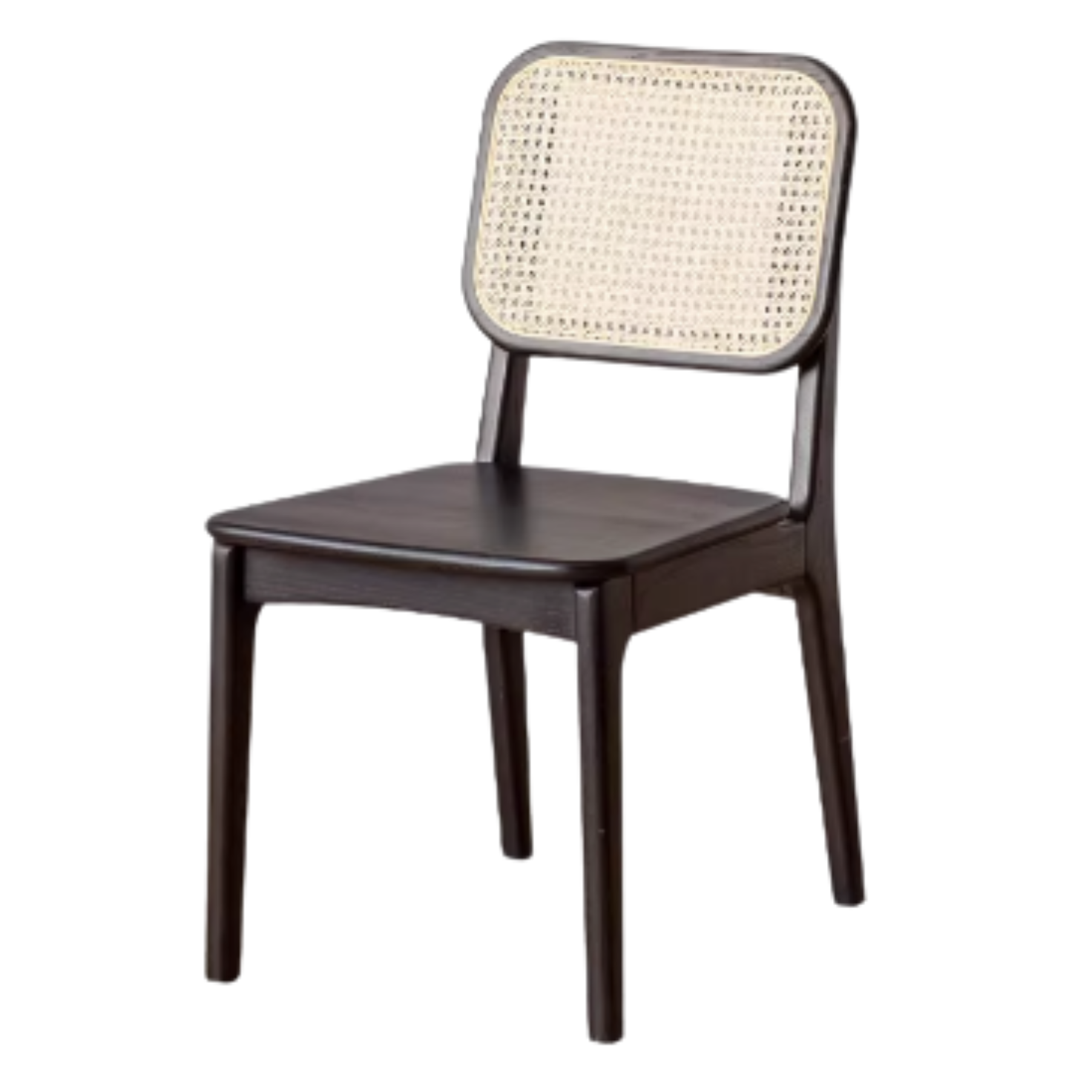 4 pcs - Oak, Ash Solid Wood Rattan Dining Chair :