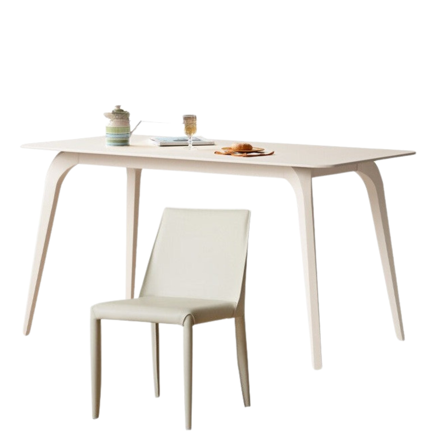 Rock Table French Cream Style Dining Table<