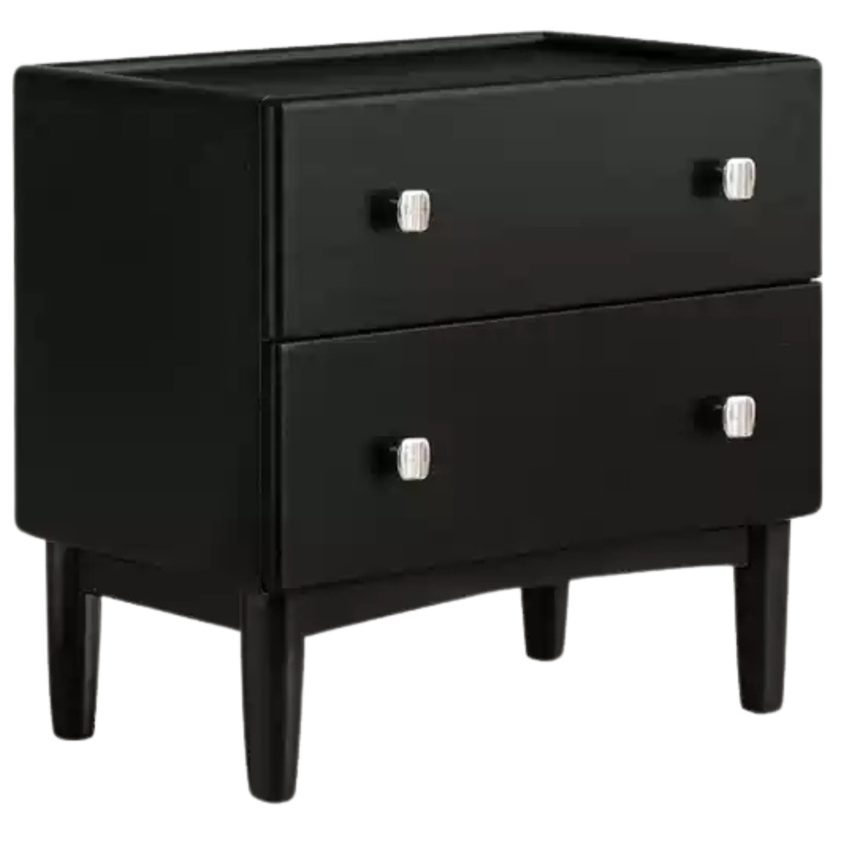 Rubber Solid Wood Classic Nightstand