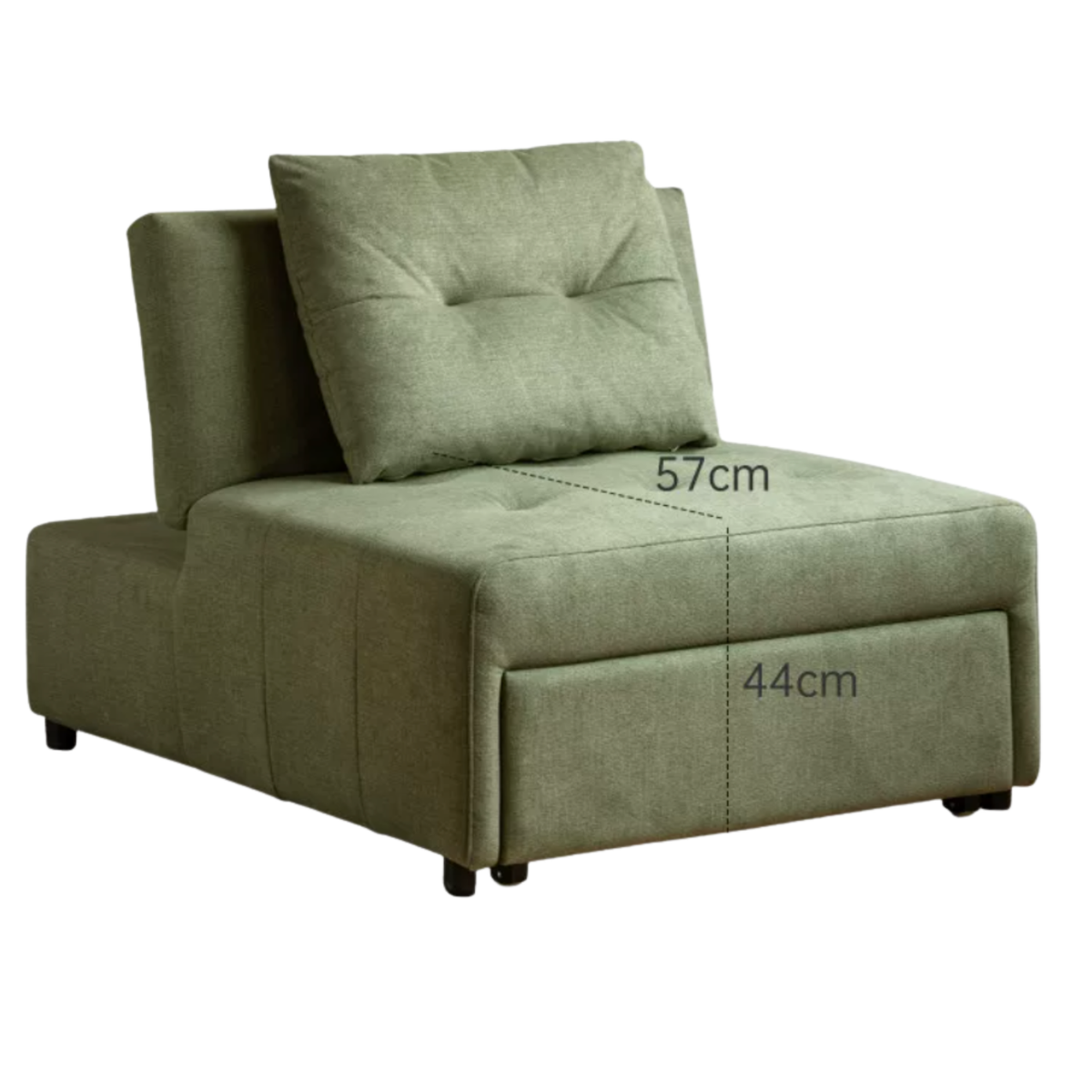 3-in-1 Convertible Sleeper Chair with Adjustable Backrest