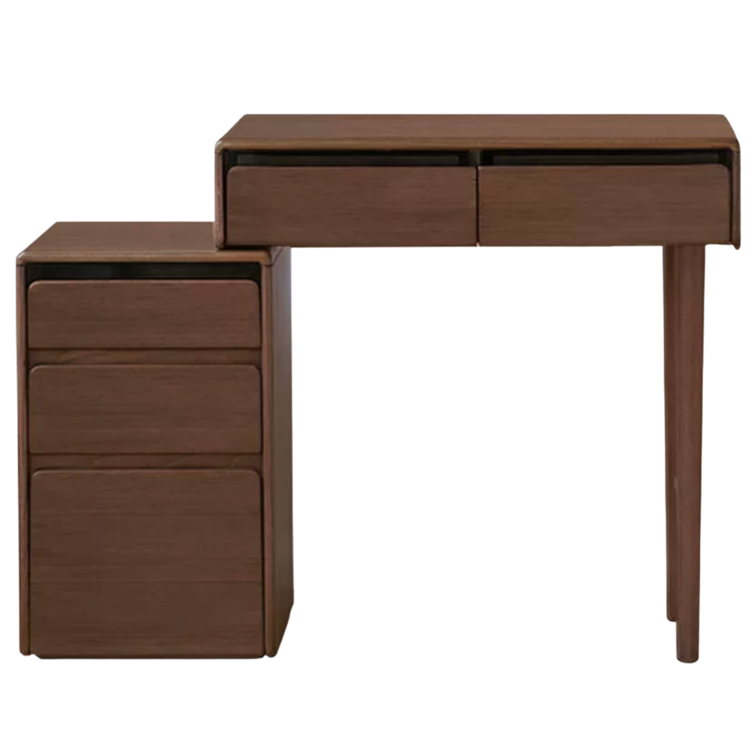 Black Walnut, Oak, Ash, Golden Pear, Sandalwood Solid Wood Retractable Vanity Table.