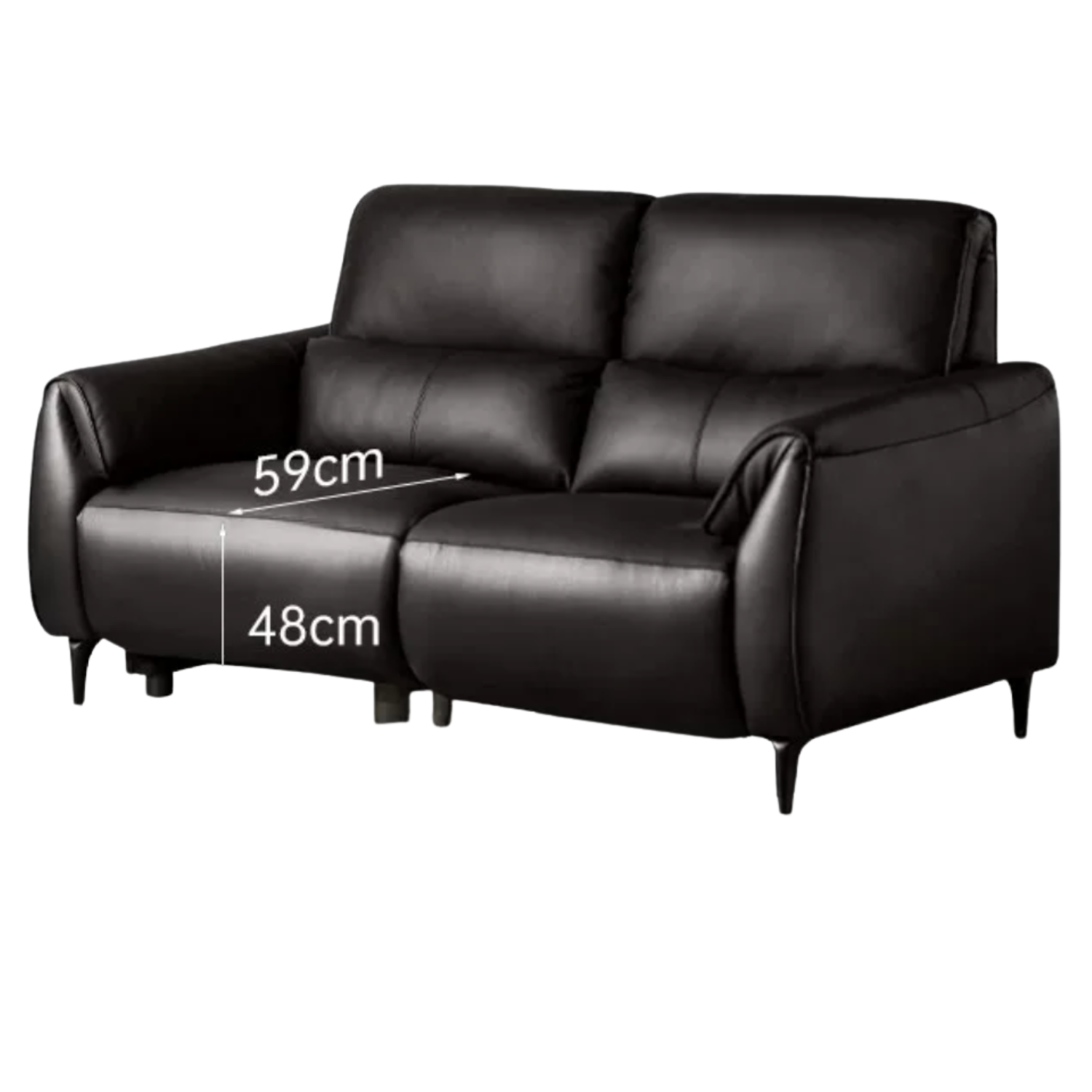 Zero-Wall Genuine Leather Electric Reclining Sofa