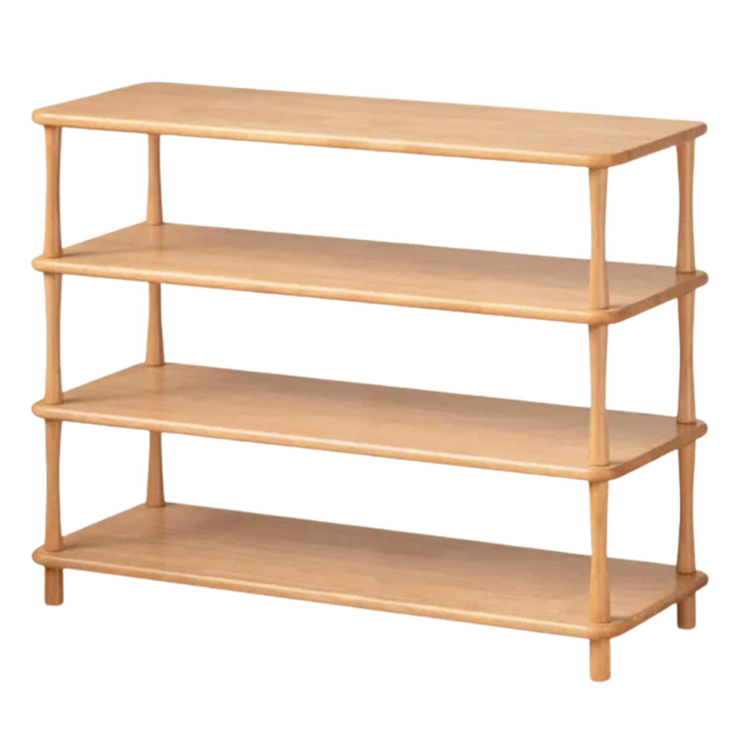 Rubberwood Solid Wood Shoe Rack Multi Layer Storage Organizer